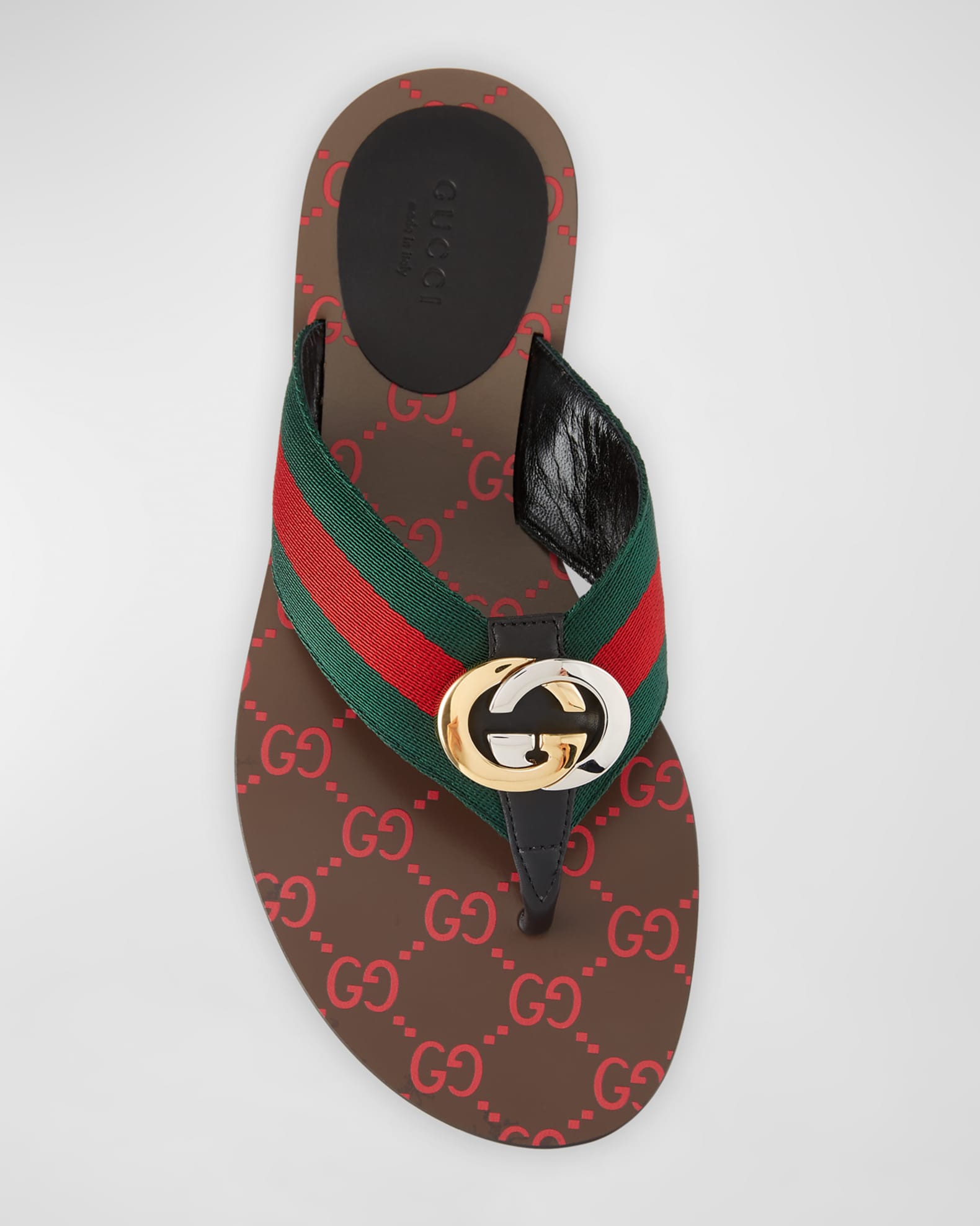 Gucci gg web thong sandal 2025