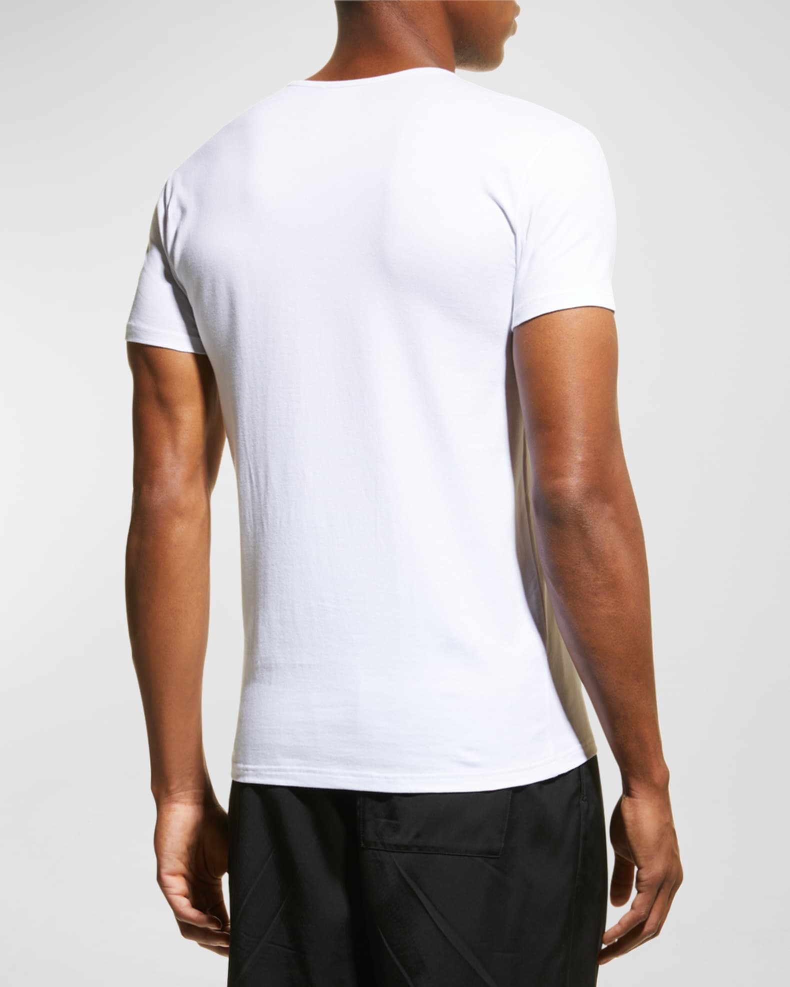 Tシャツ・カットソー VERSACE Medusa Logo Print Pack Of Two T-Shirts White/Black Versace Men's 2-Pack Medusa Head Logo T-Shirt | Neiman Marcus