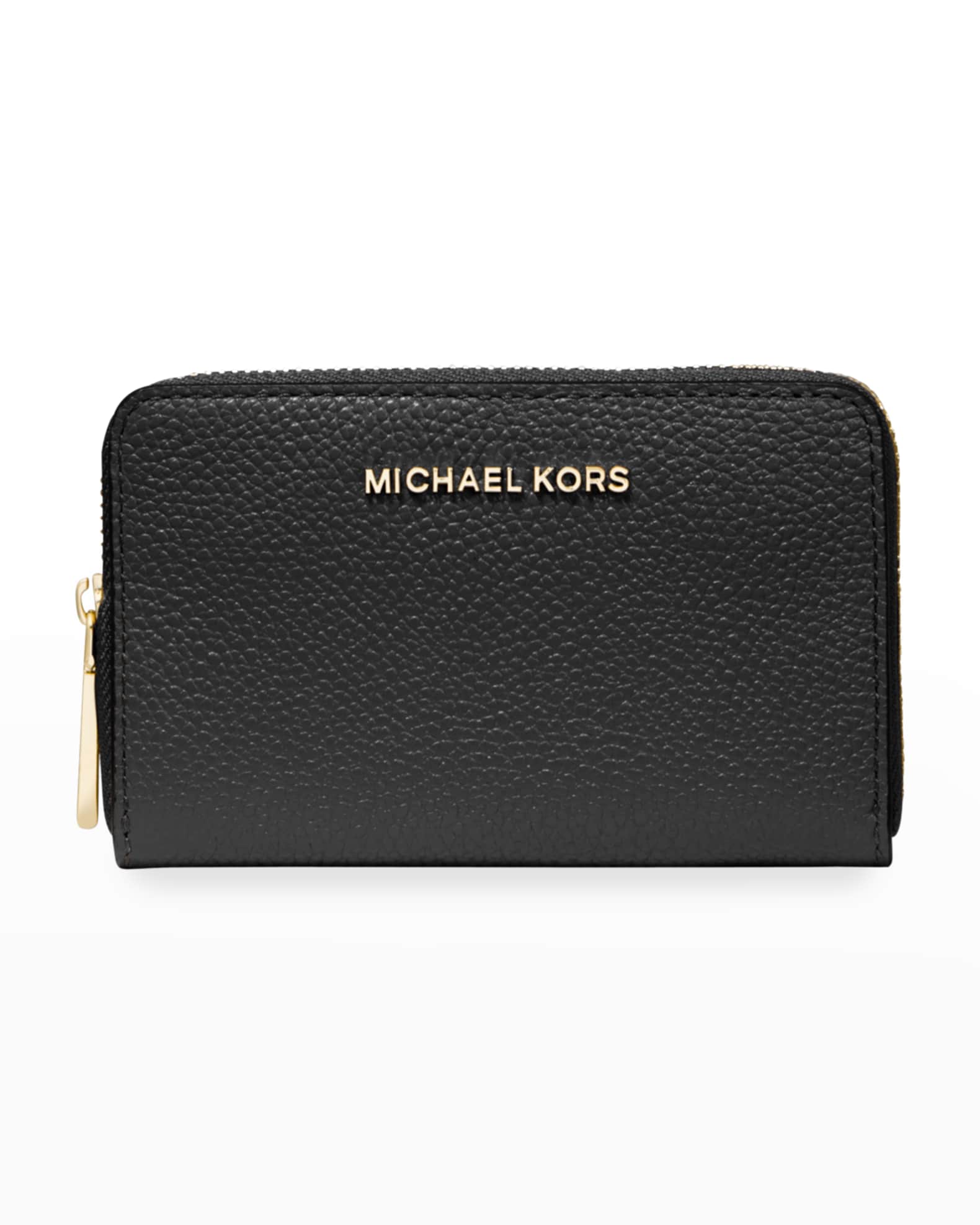 MICHAEL Michael Kors Jet Set Small ZipAround Leather Card Case Wallet