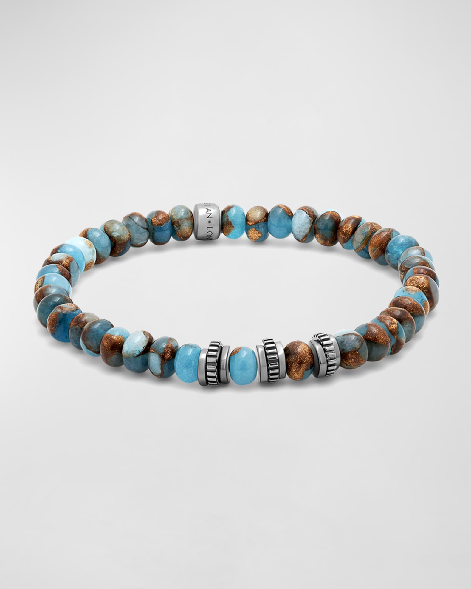 Men's Nepal Bead Stretch Bracelet 0