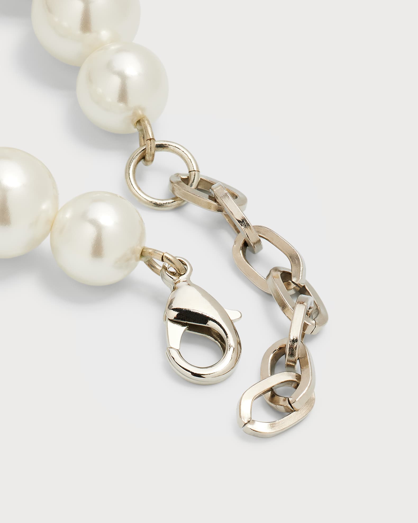 Ben-Amun 24k Gold Electroplate Large Pearl Strand Necklace