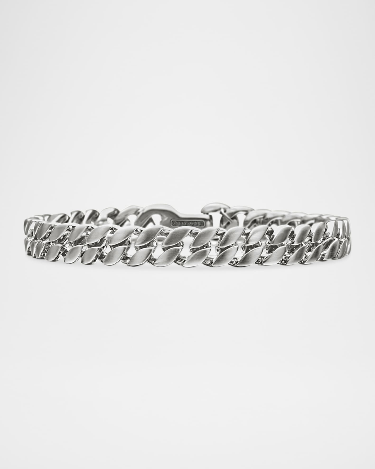 David Yurman Men's Curb Chain Bracelet in Silver, 8mm | Neiman Marcus