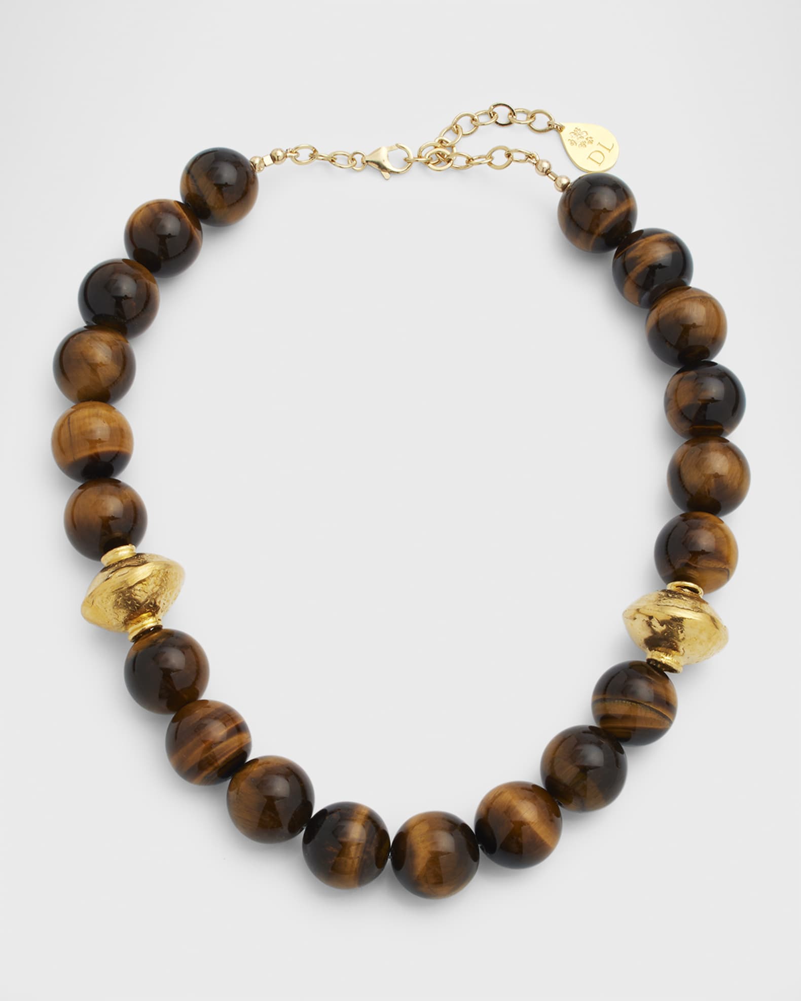 Devon Leigh Round Beaded Gold Accent Necklace Neiman Marcus