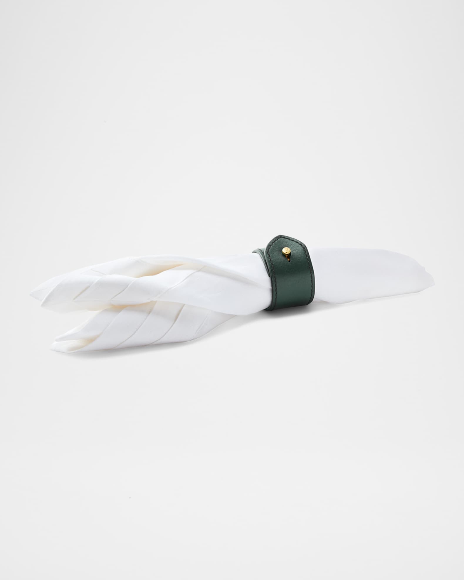 Wyatt Leather Napkin Rings, Set of 4 1