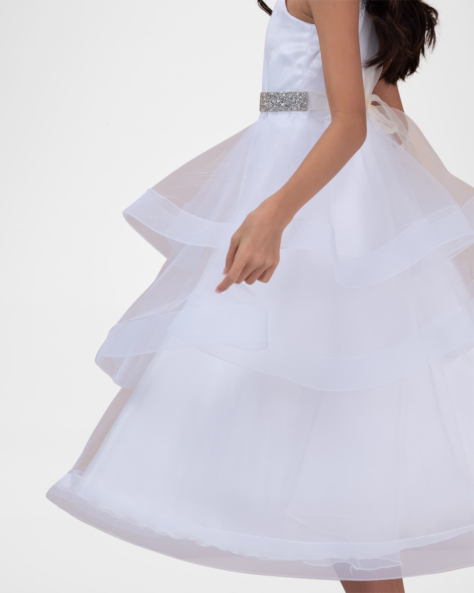 white dress size 16 Front Cut Out Tiered Side Slit Maxi With an A Vestido Maxi de Encaje Linnea