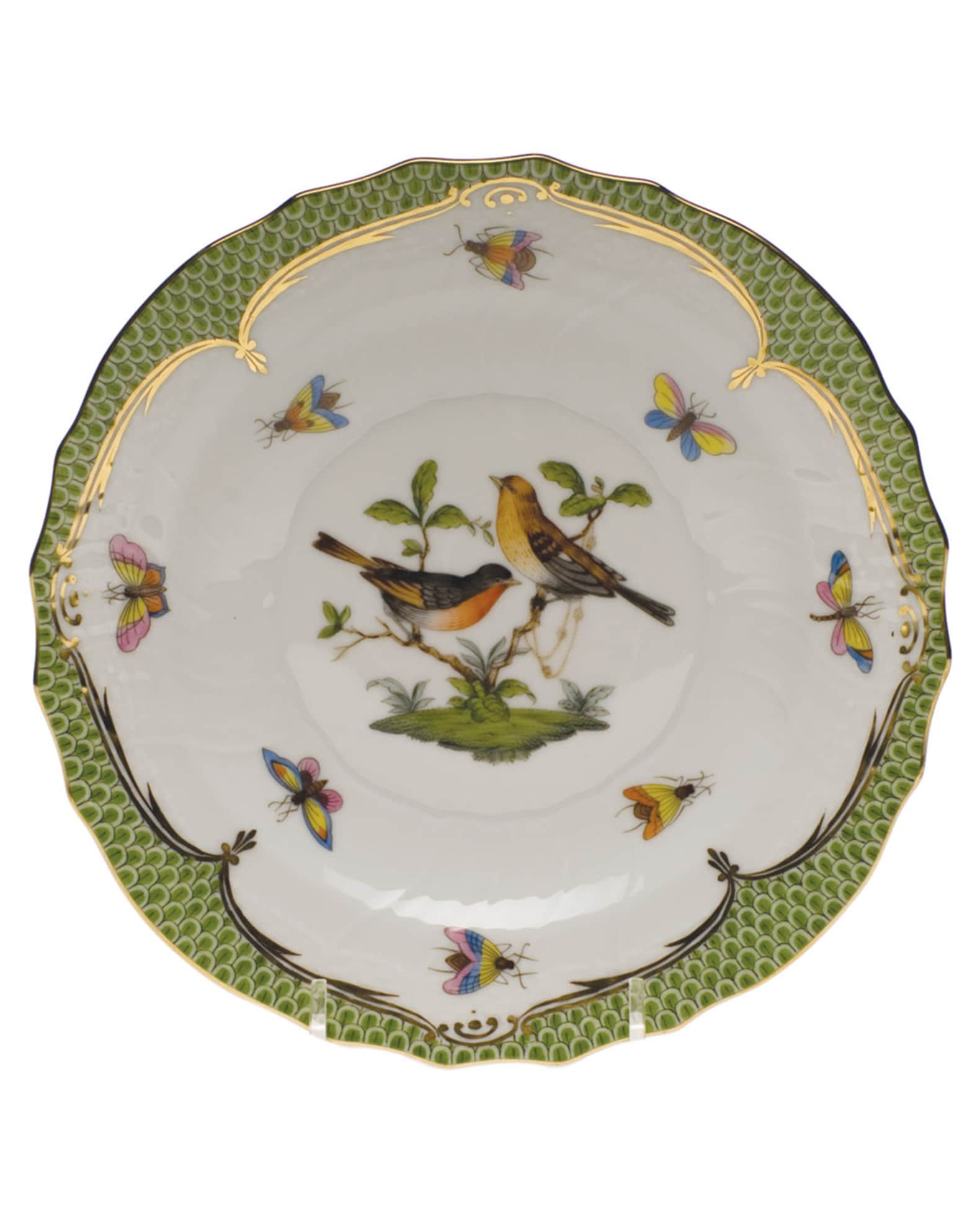 Rothschild Bird Green Motif 09 Salad Plate 0