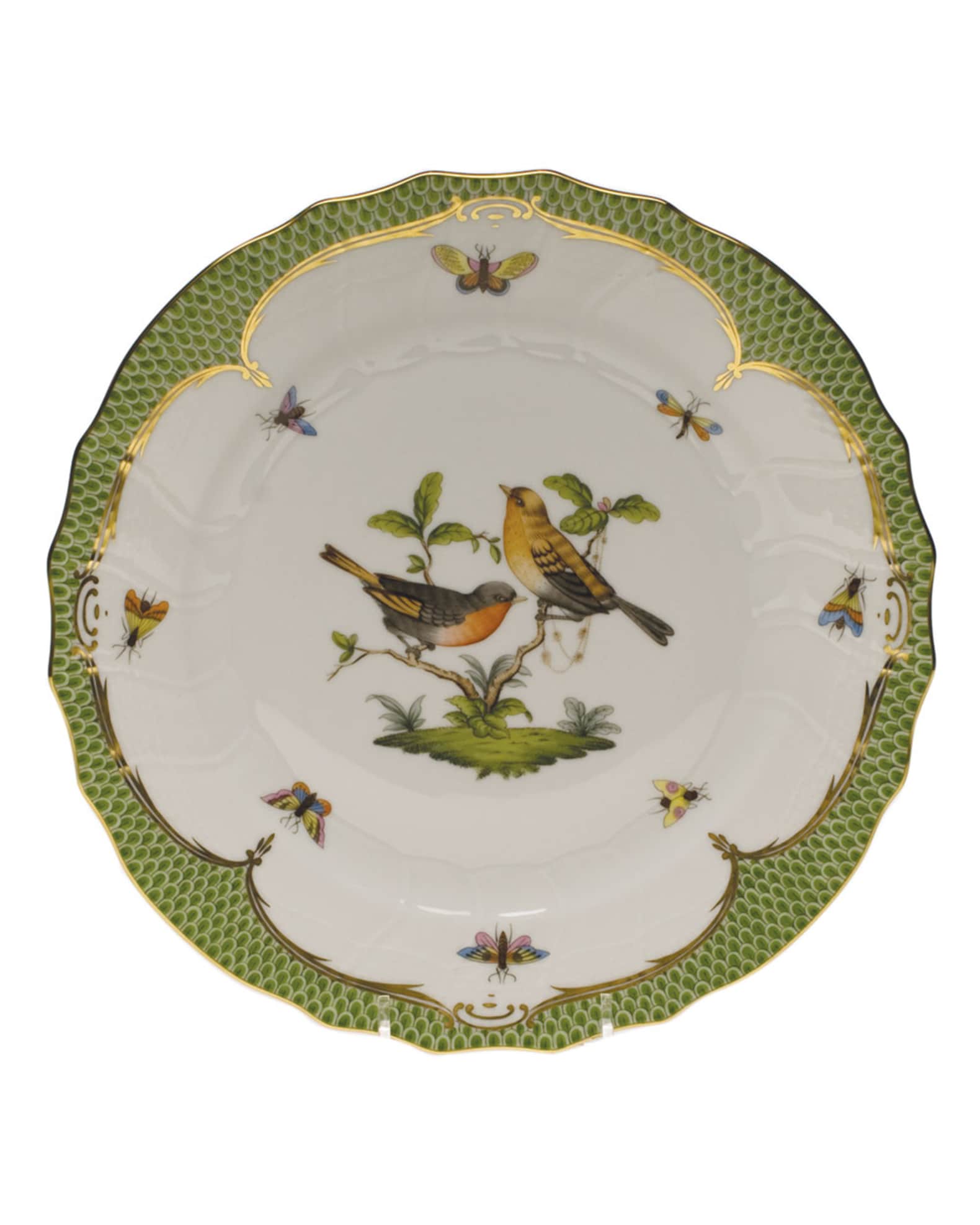 Rothschild Bird Green Motif 09 Dinner Plate 0