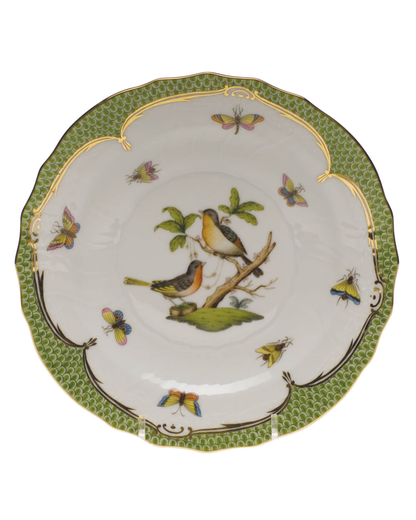 Rothschild Bird Green Motif 08 Salad Plate 0