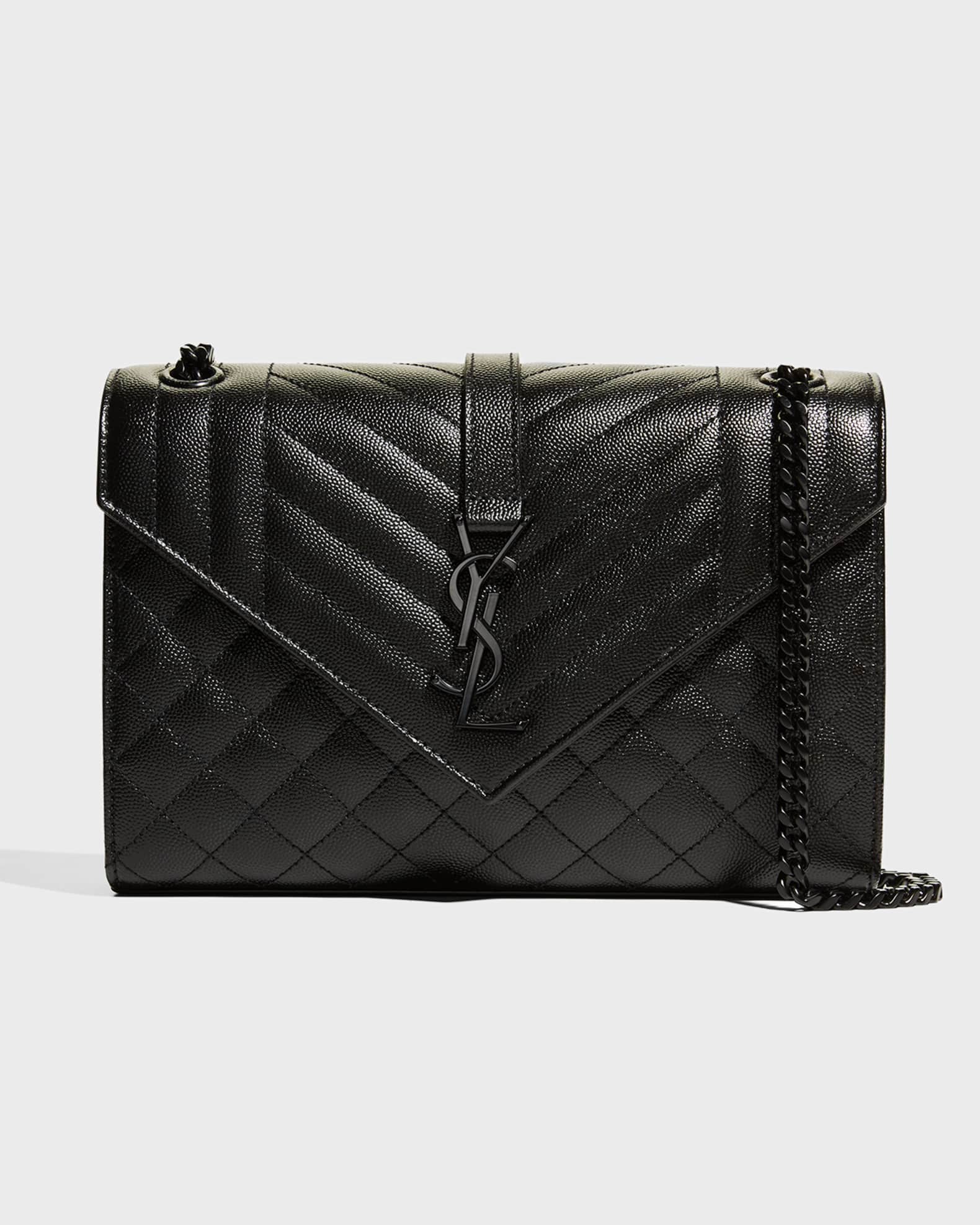 Saint laurent medium monogram matelassé leather envelope shoulder bag online