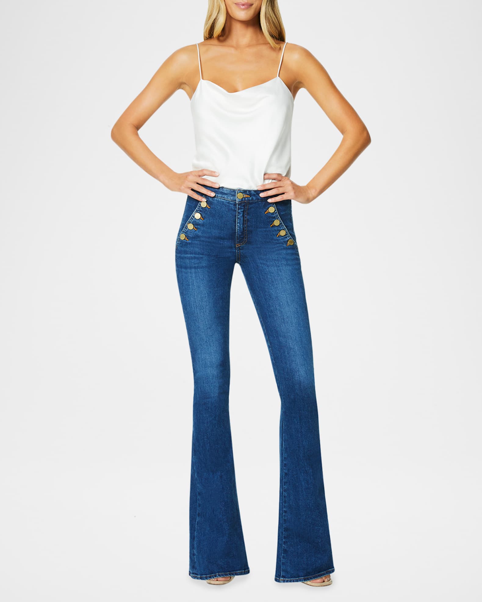 Helena Mid-Rise Flare Jeans 1