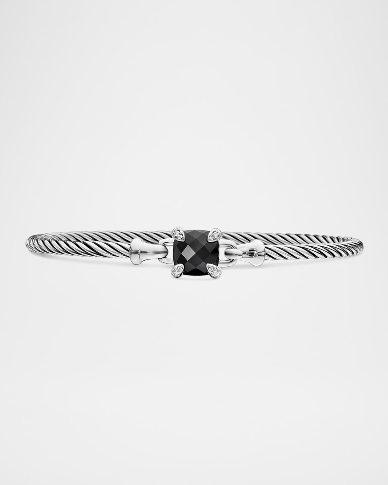 David Yurman Chatelaine Pave Prong Bracelet with Stone