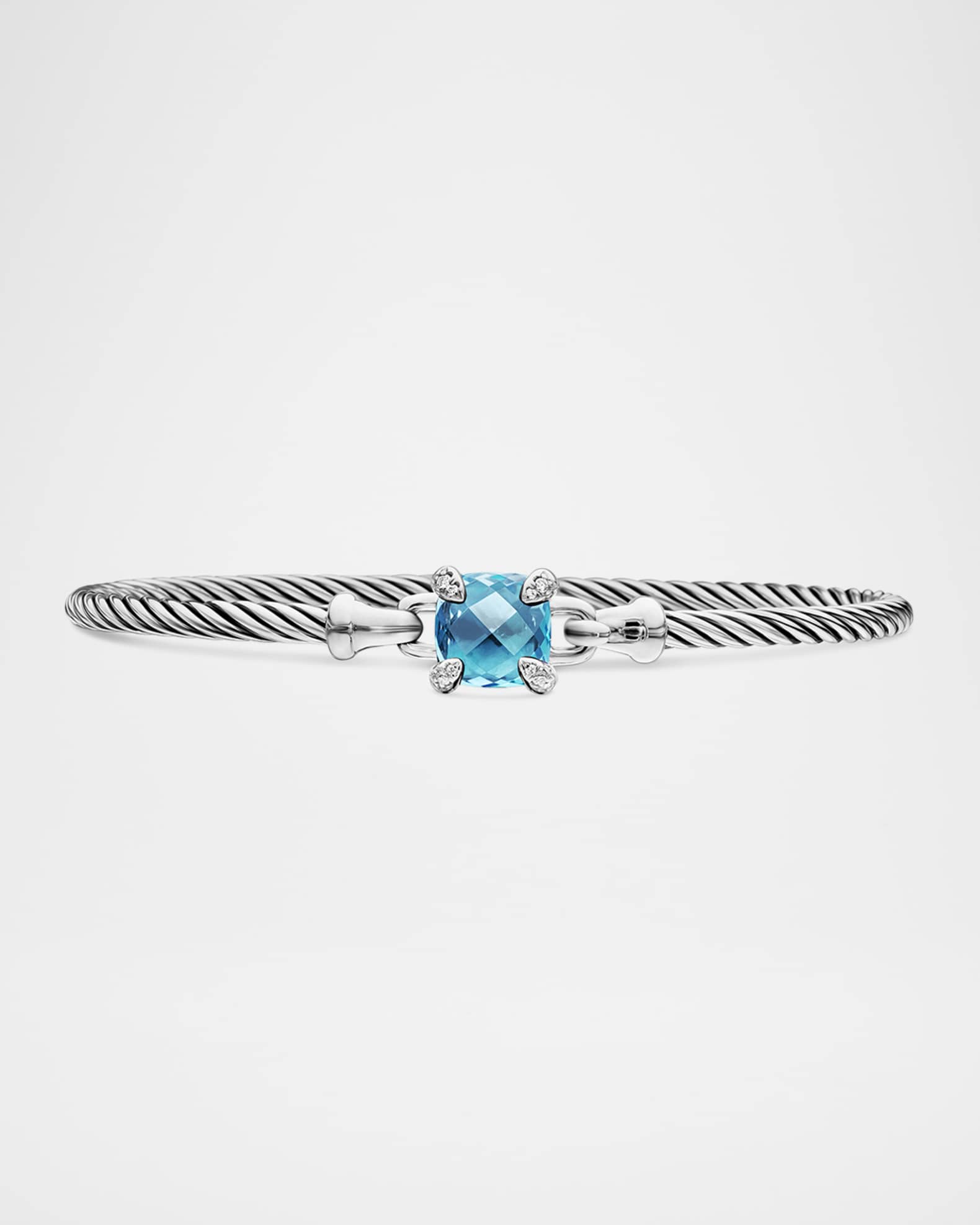 Chatelaine Pave Prong Bracelet with Stone 0