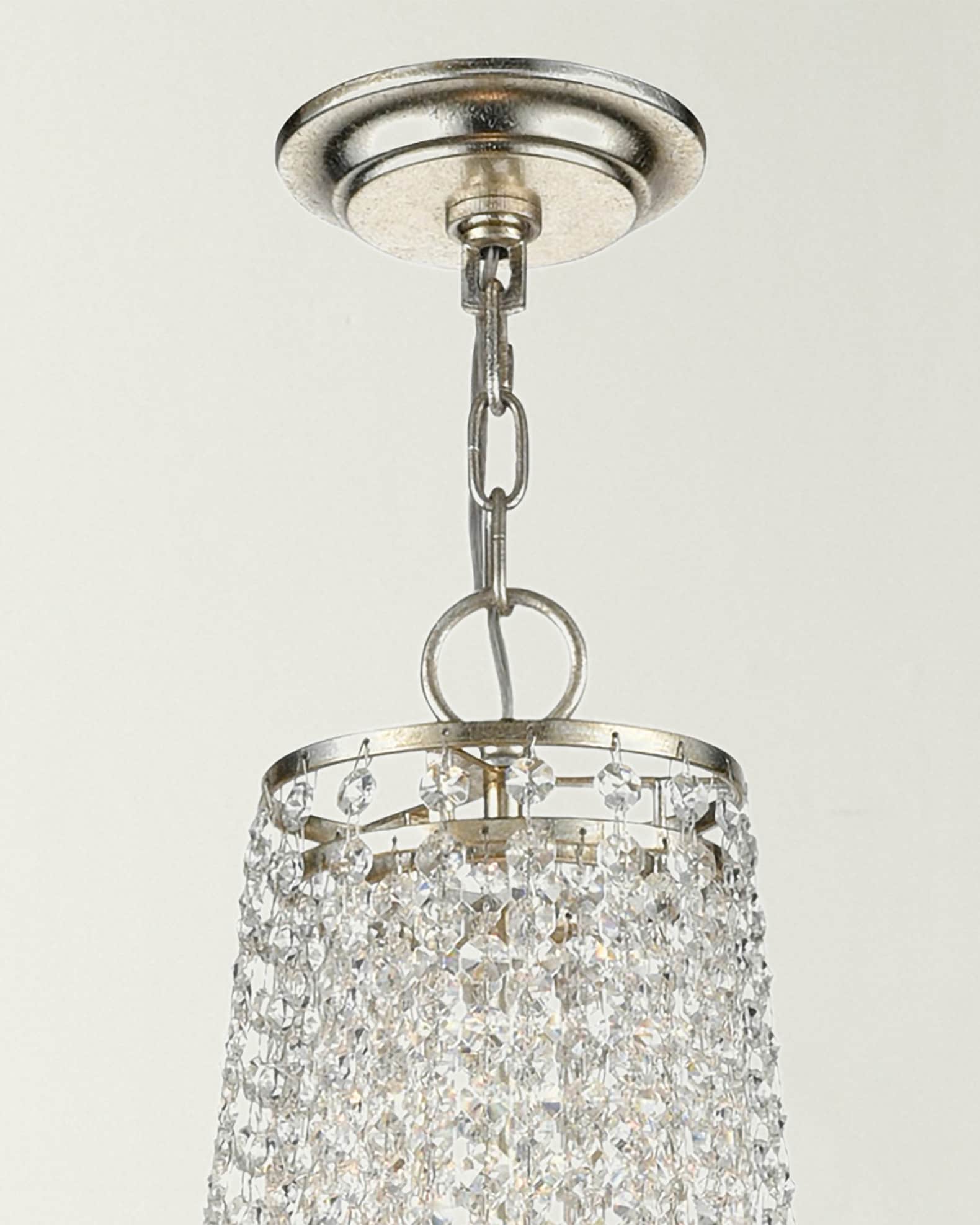 Arcadia 4-Light Antique Silver Chandelier 1