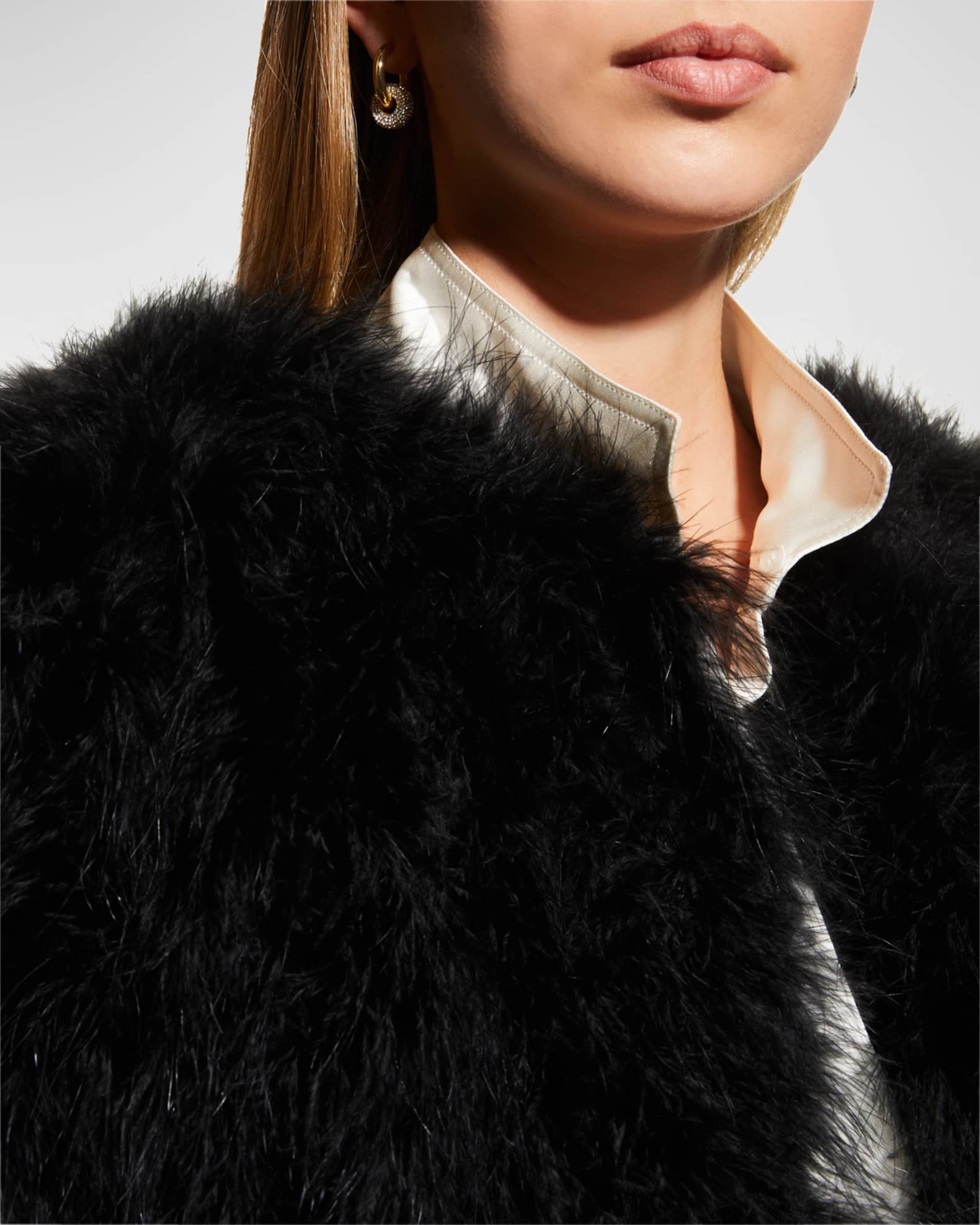 Lamarque feather jacket sales