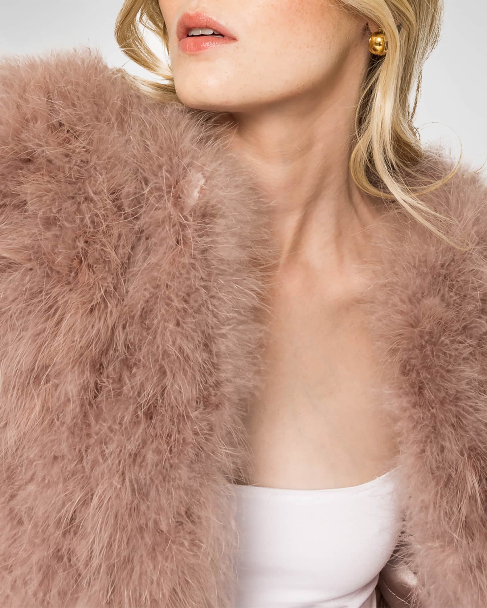 Lamarque deora feather jacket online