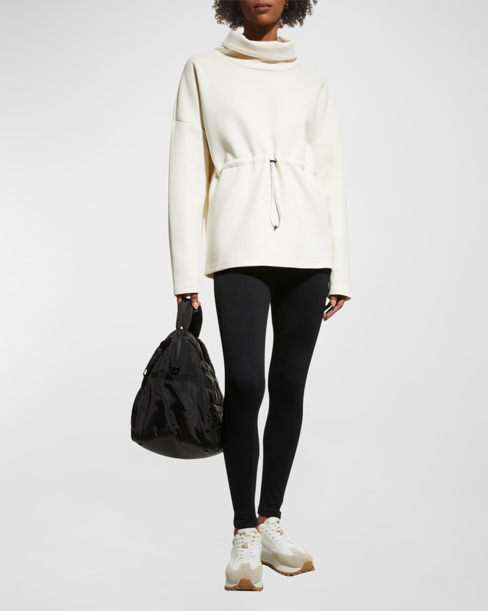 Varley Barton Sweat Funnel Neck Pullover Sweatshirt Neiman Marcus