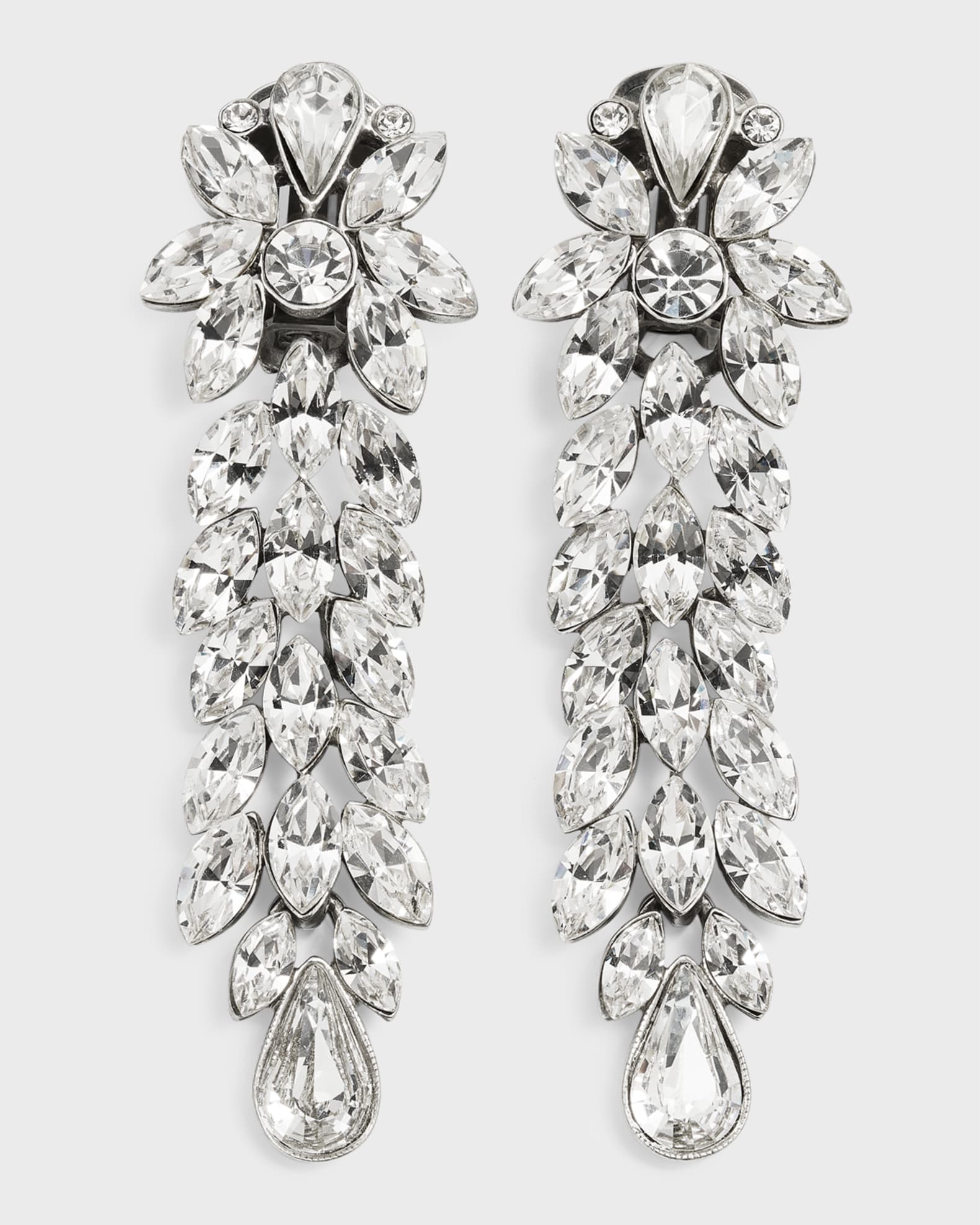Ben Amun Large Crystal Drop Earrings Neiman Marcus