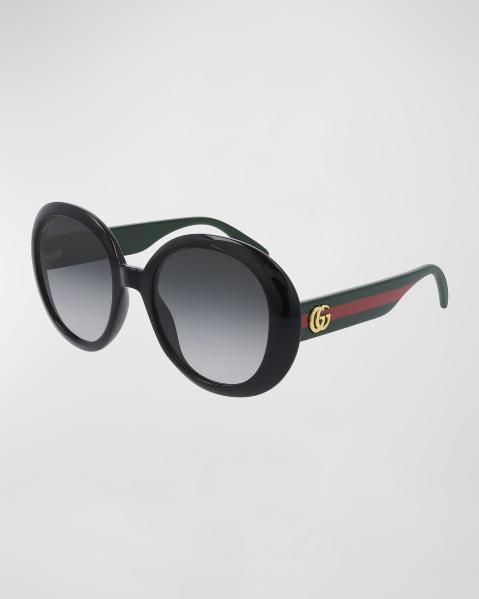 Gucci Round Web Arm Sunglasses