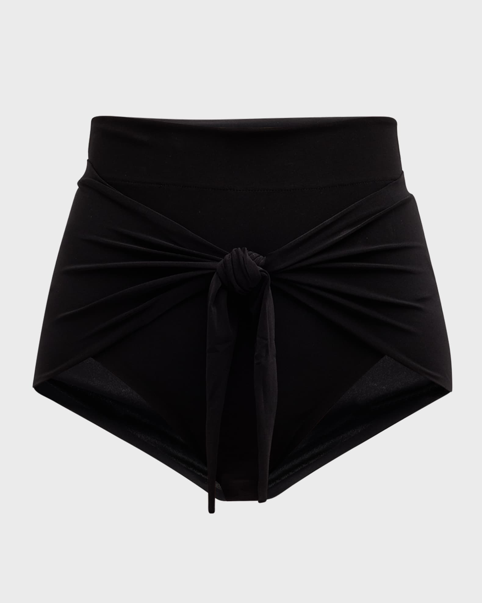 Diaper Tie-Front High-Waist Bikini Bottom 0