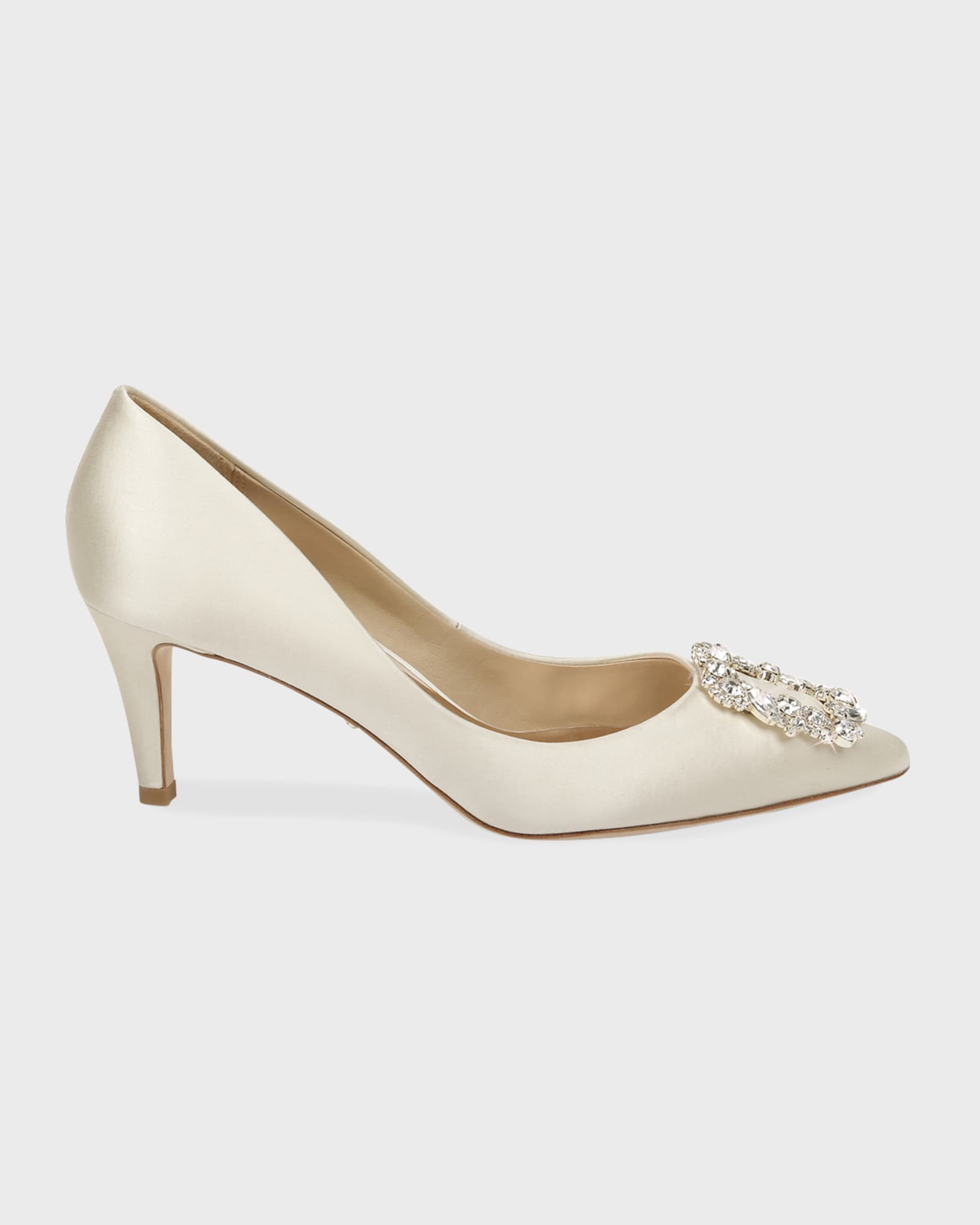 badgley mischka onyx crystal mesh pumps