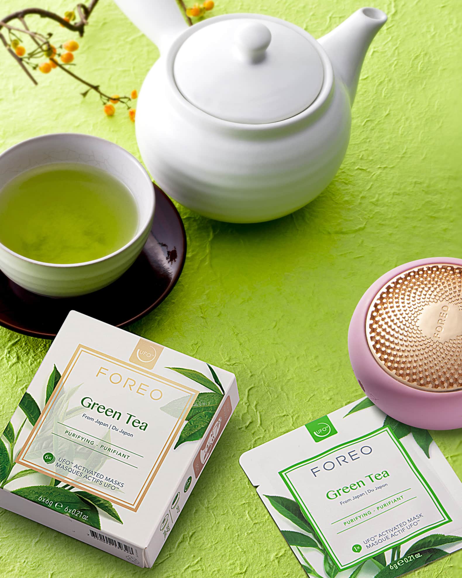 Foreo UFO Green Tea Purifying Mask, 6 Count Neiman Marcus