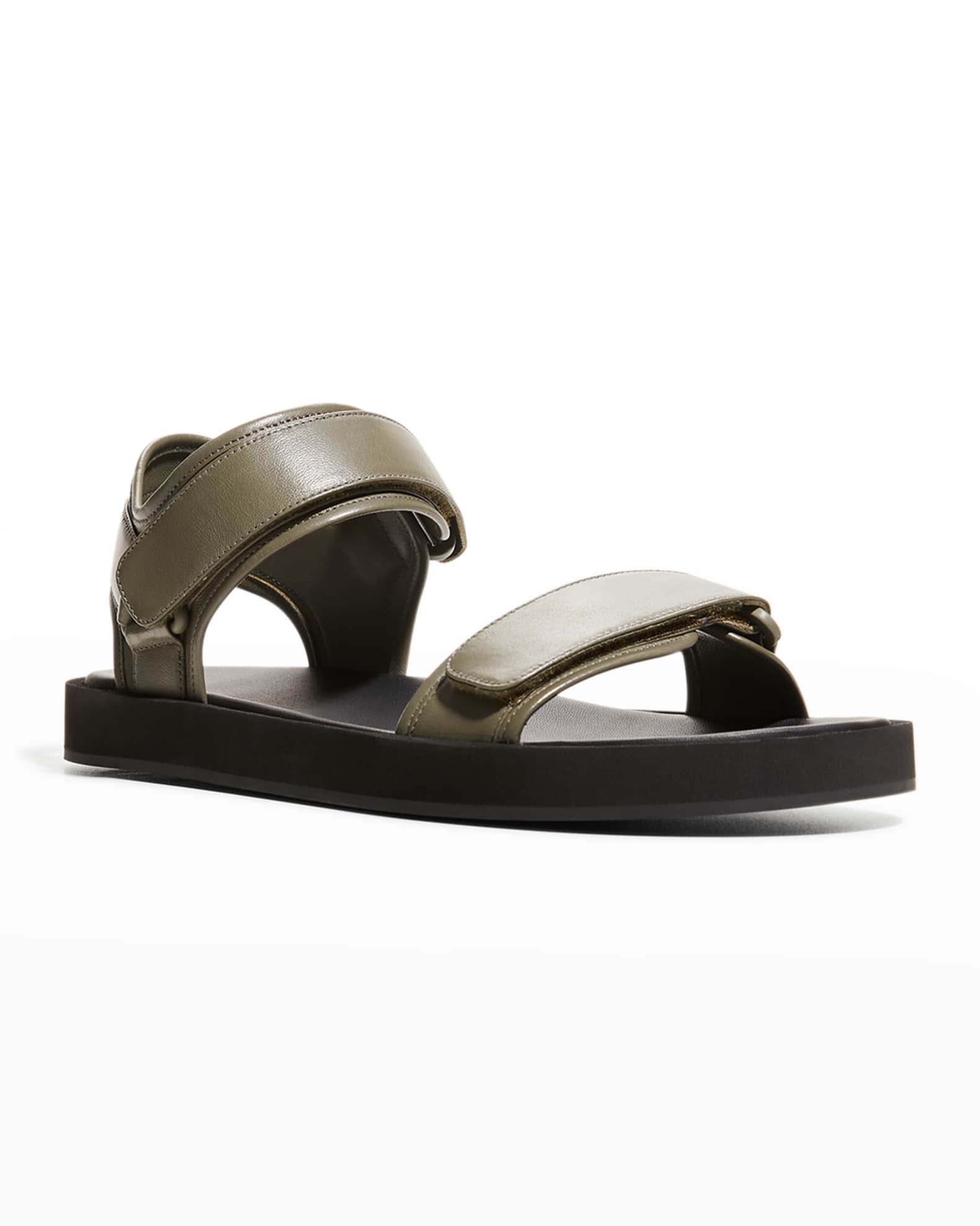 THE ROW Hook-and-Loop Sandals | Neiman Marcus