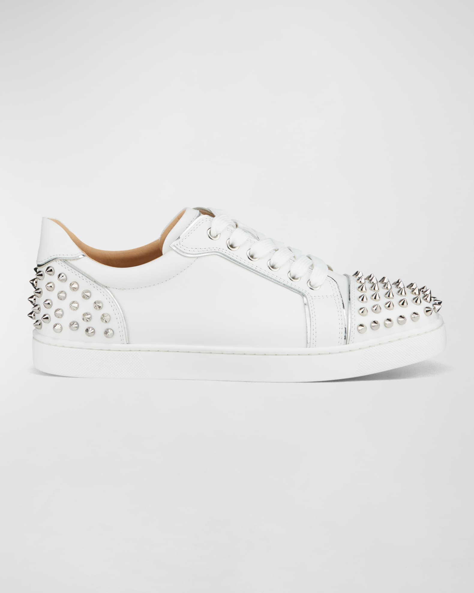 Viera 2 Spikes Leather Low-Top Sneakers 1
