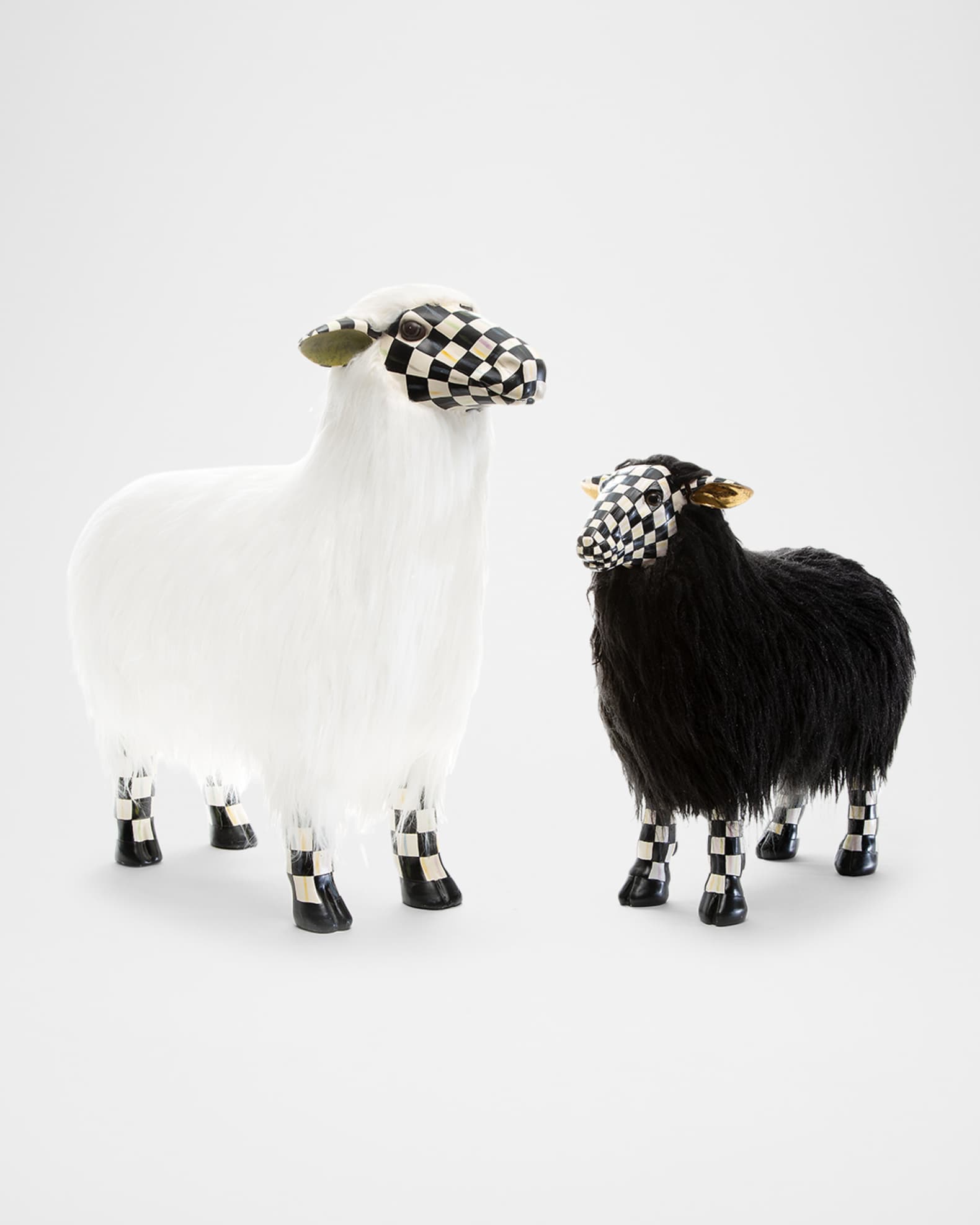 MacKenzie-Childs Courtly Check Large White Sheep | Neiman Marcus