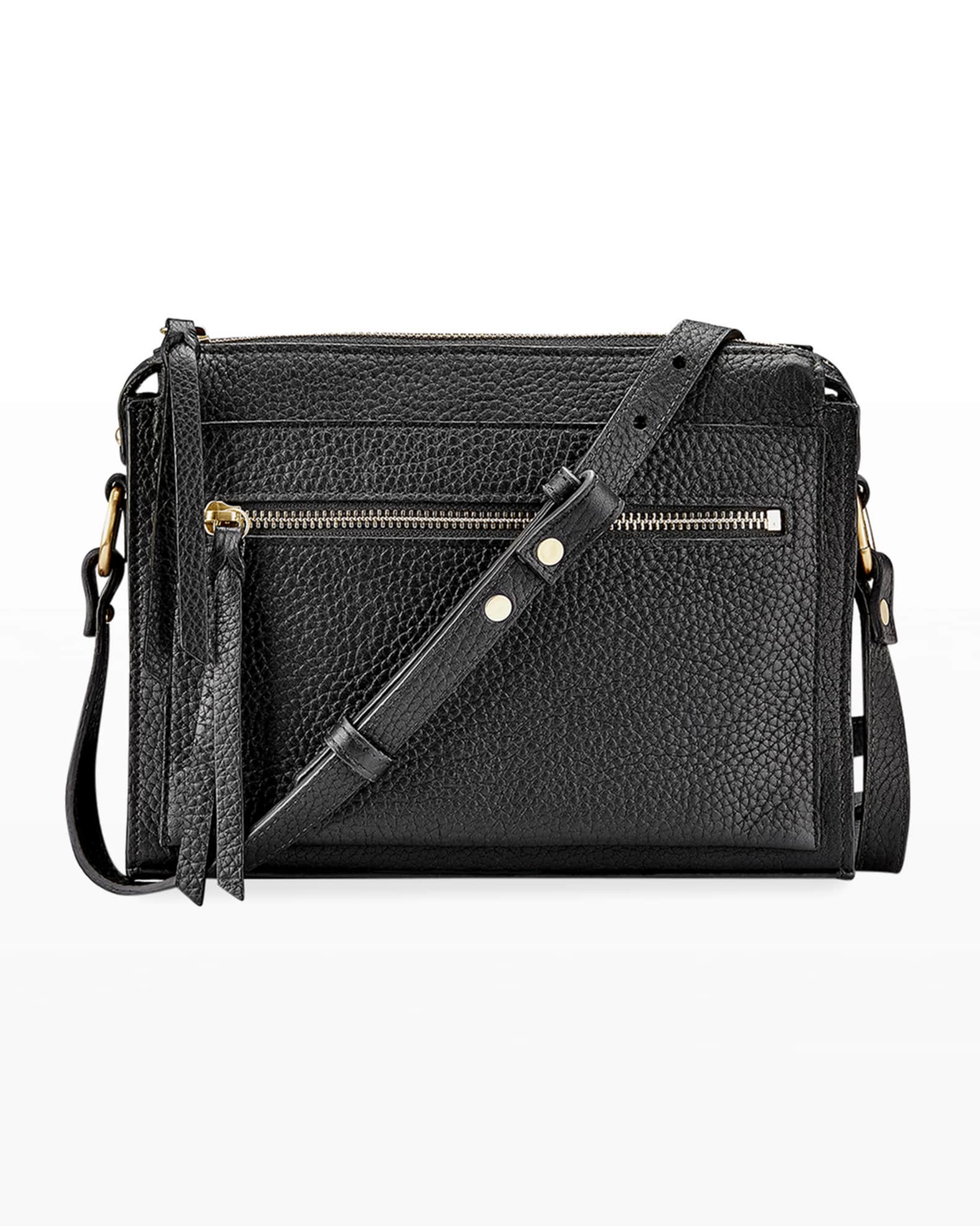 Gigi New York Whitney Pebbled Leather Crossbody Bag | Neiman Marcus