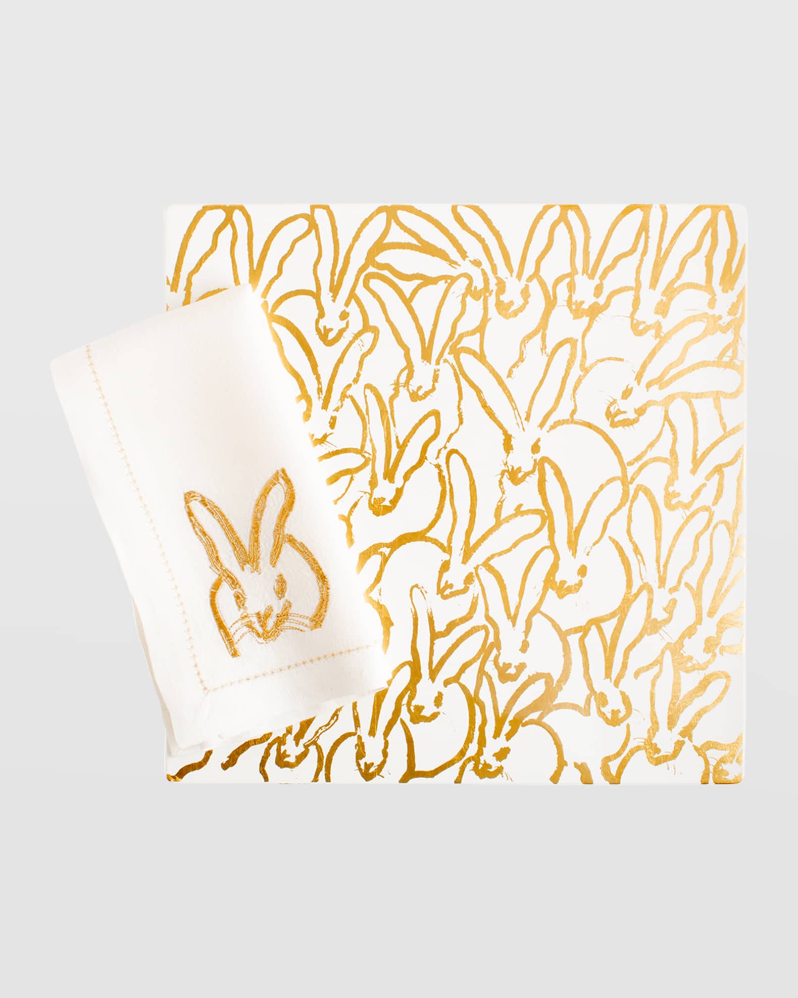 Rabbit Run Gold Leaf and Lacquer Placemat 0
