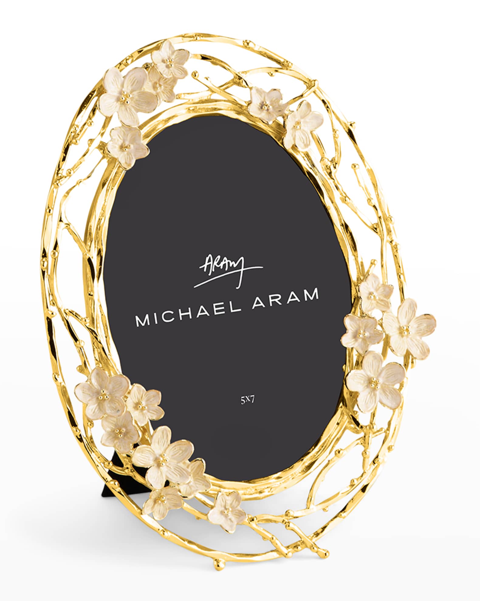 Michael Aram Cherry Blossom Oval Frame, 5" x 7" Neiman Marcus