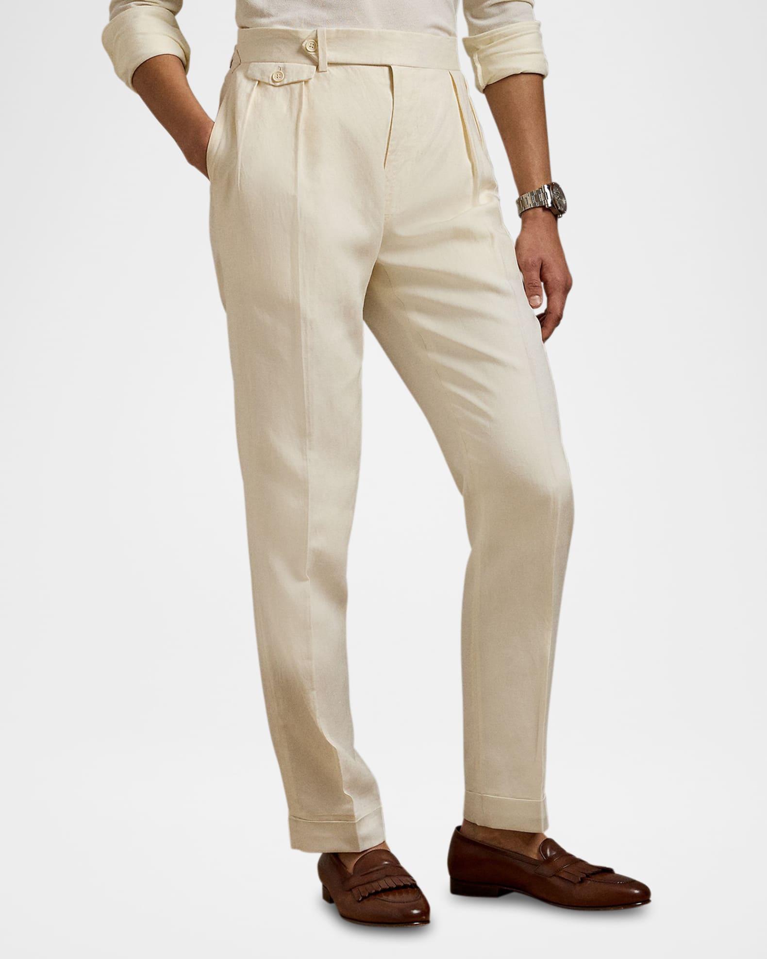 Ralph Lauren Purple Label Gregory Hand-Tailored Wool Trouser