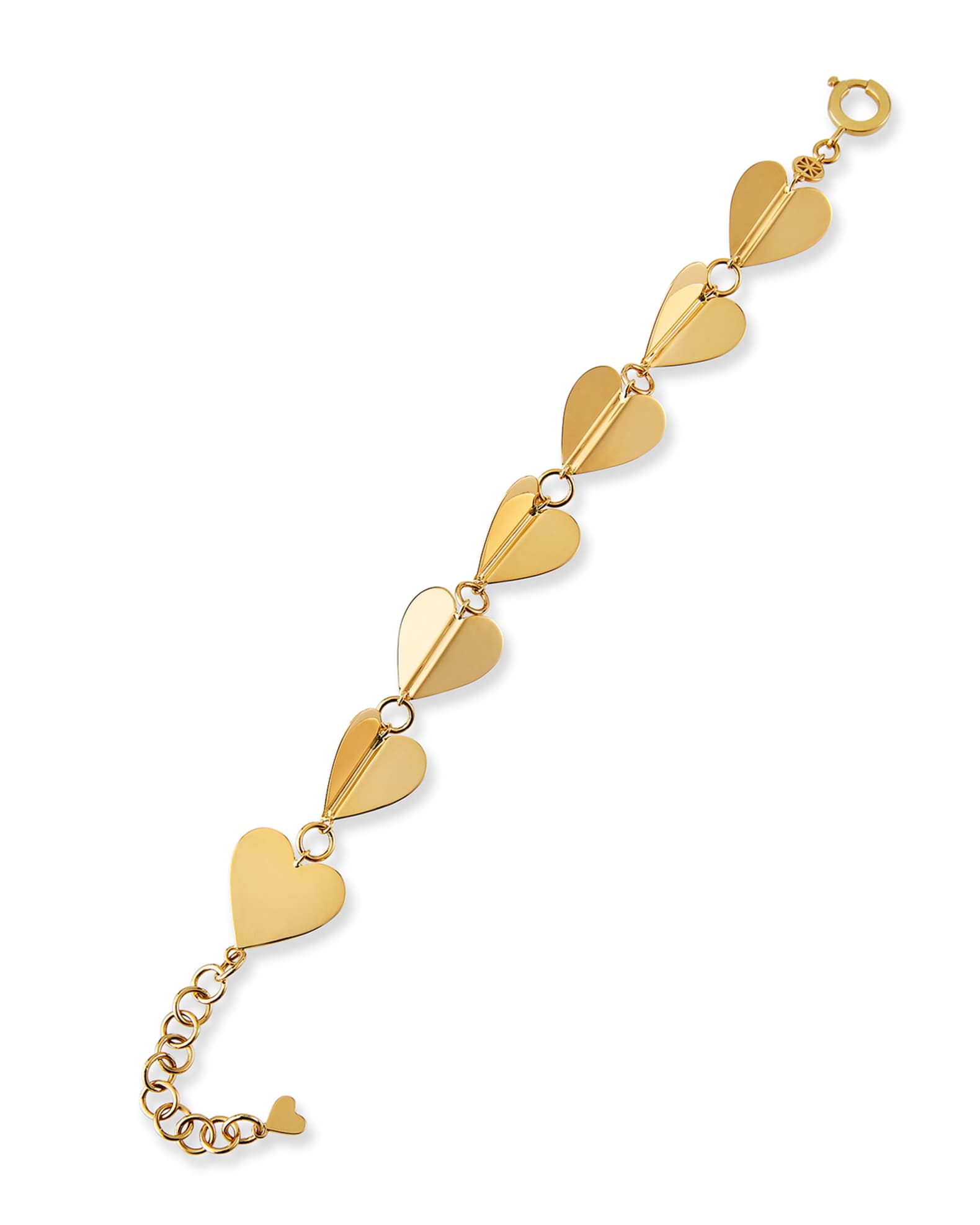 18k Yellow Gold Large Wings of Love Bracelet 0