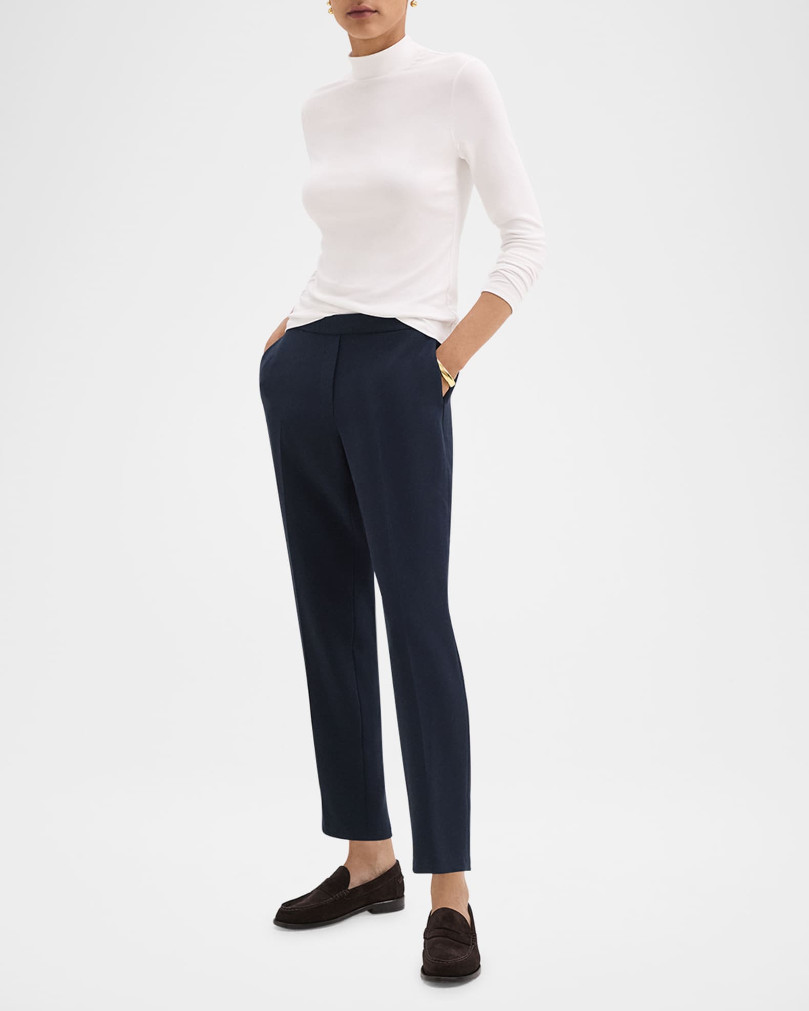 Treeca Cropped Pull-On Pants 1