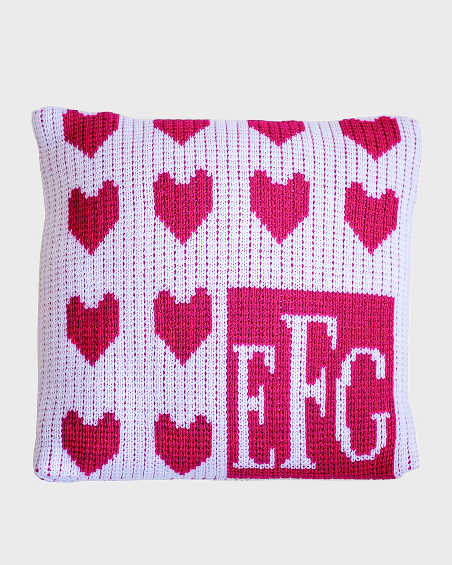 Lots of Hearts Monogram Pillow, Personalized 0