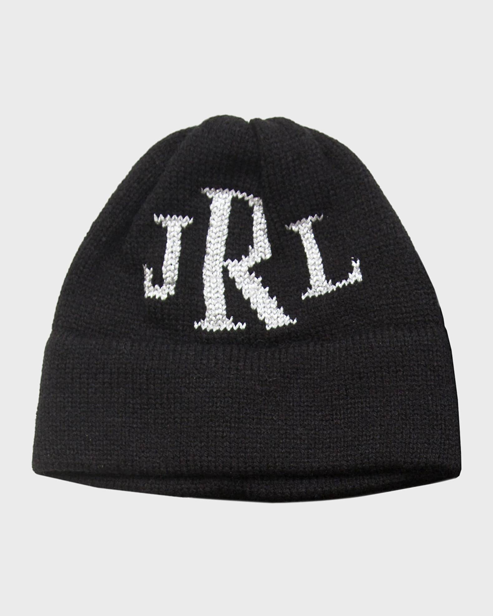 Kid's Metallic Classic Monogram Beanie Hat, Personalized 0