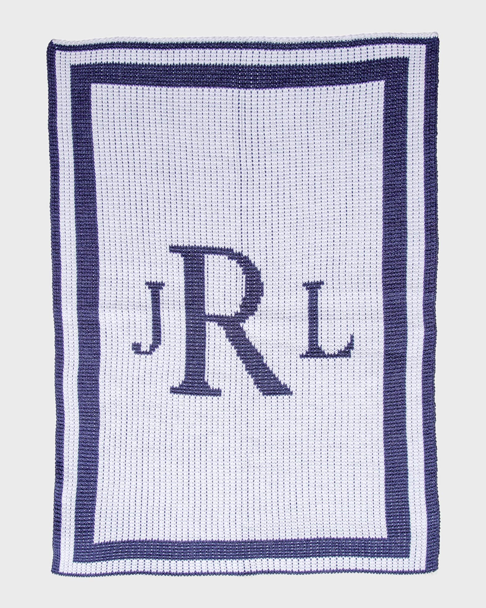 Classic Monogram Stroller Blanket, Personalized 0
