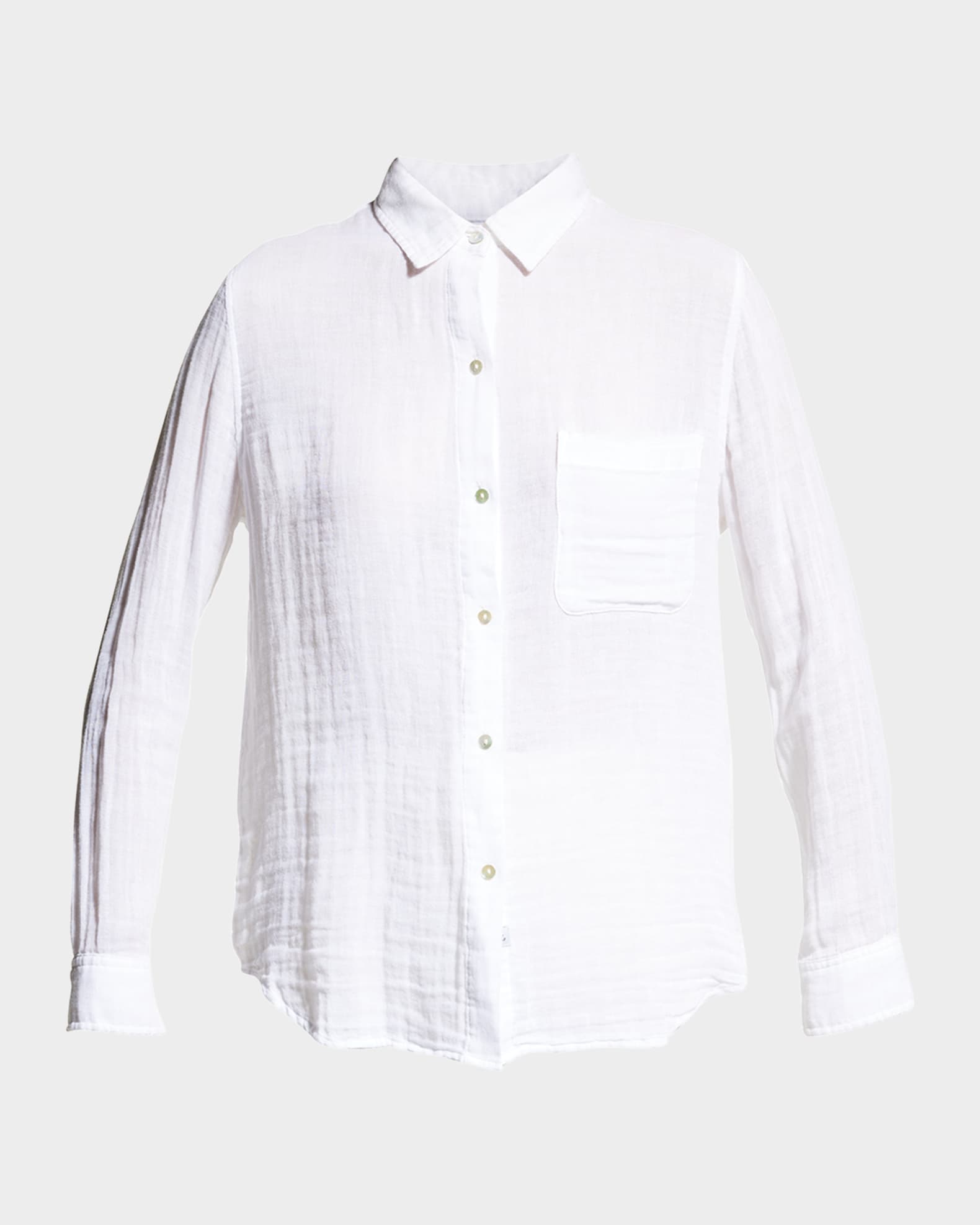 Ellis Button-Down Long-Sleeve Solid Shirt 0