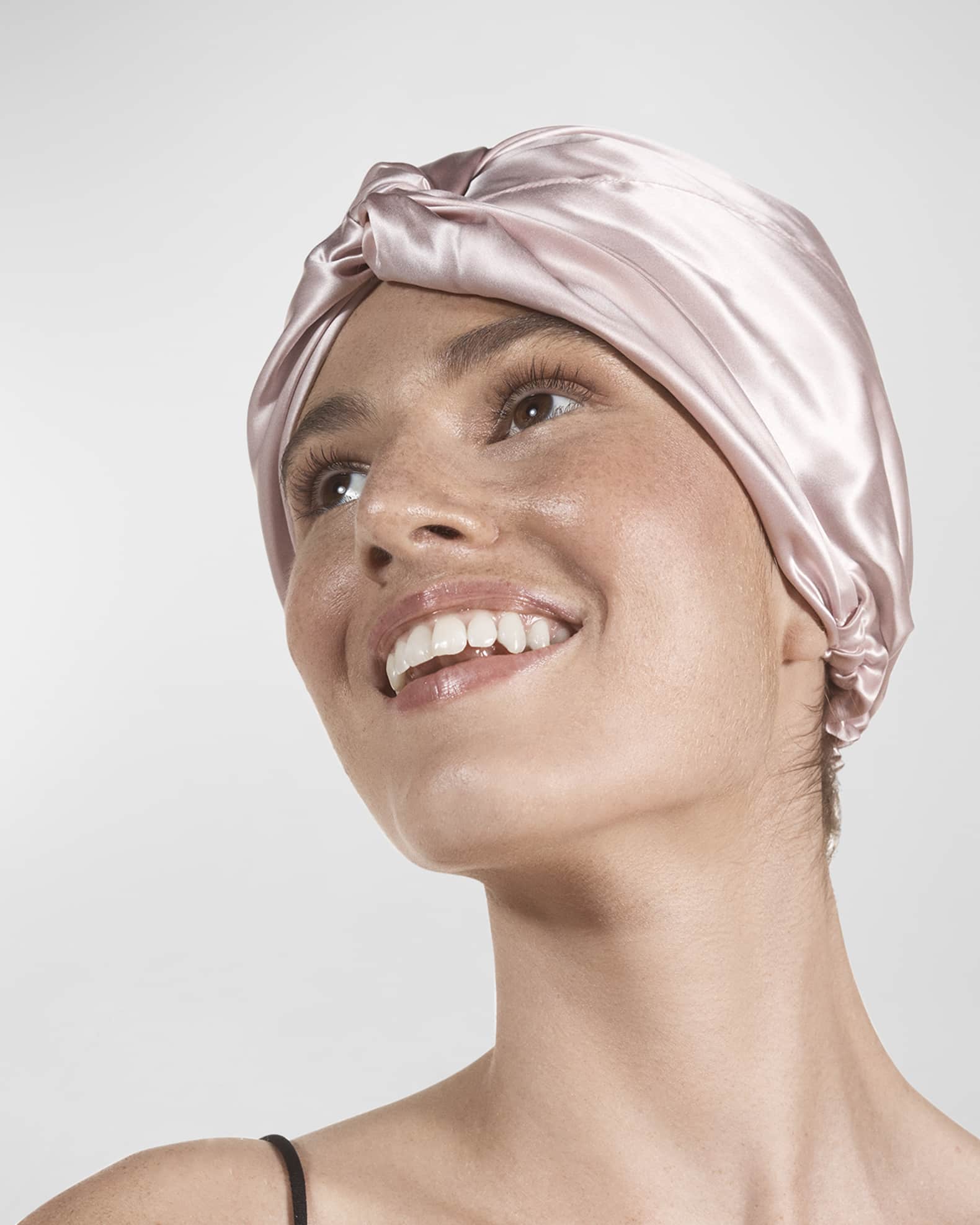 Slip ピュア シルク ターバン Pure Silk Turban ブラック Black Turban – Slip