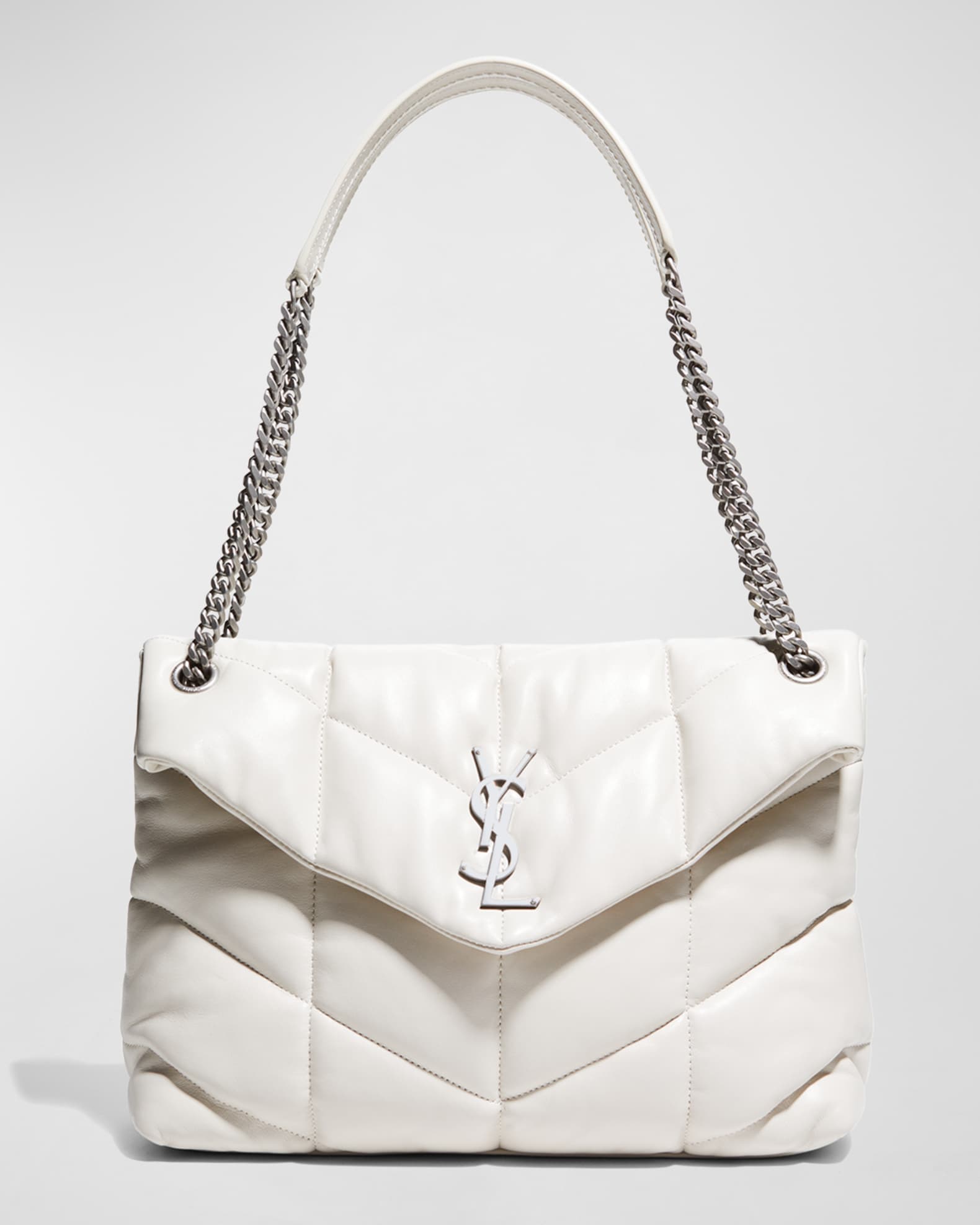 Saint Laurent Lou Puffer Medium YSL Shoulder Bag in Quilted