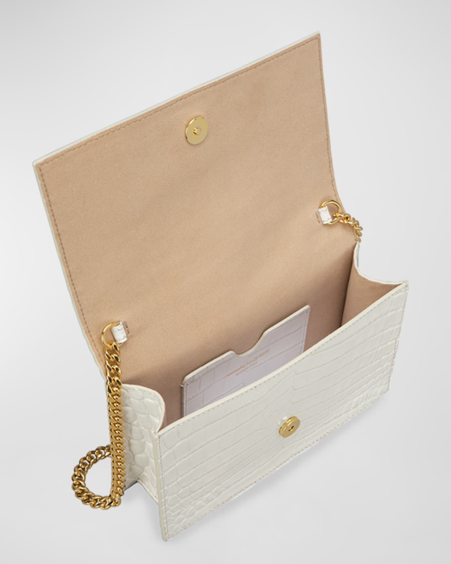 Mini Mock-Croc Crossbody Bag with Small Skull 1