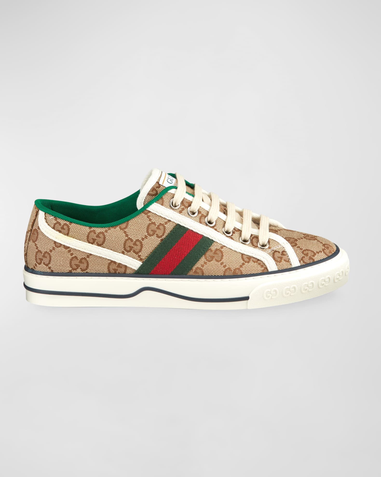 Gucci Multicolor GG Supreme Canvas Tiger Print Slip On Sneakers Size 39  Gucci