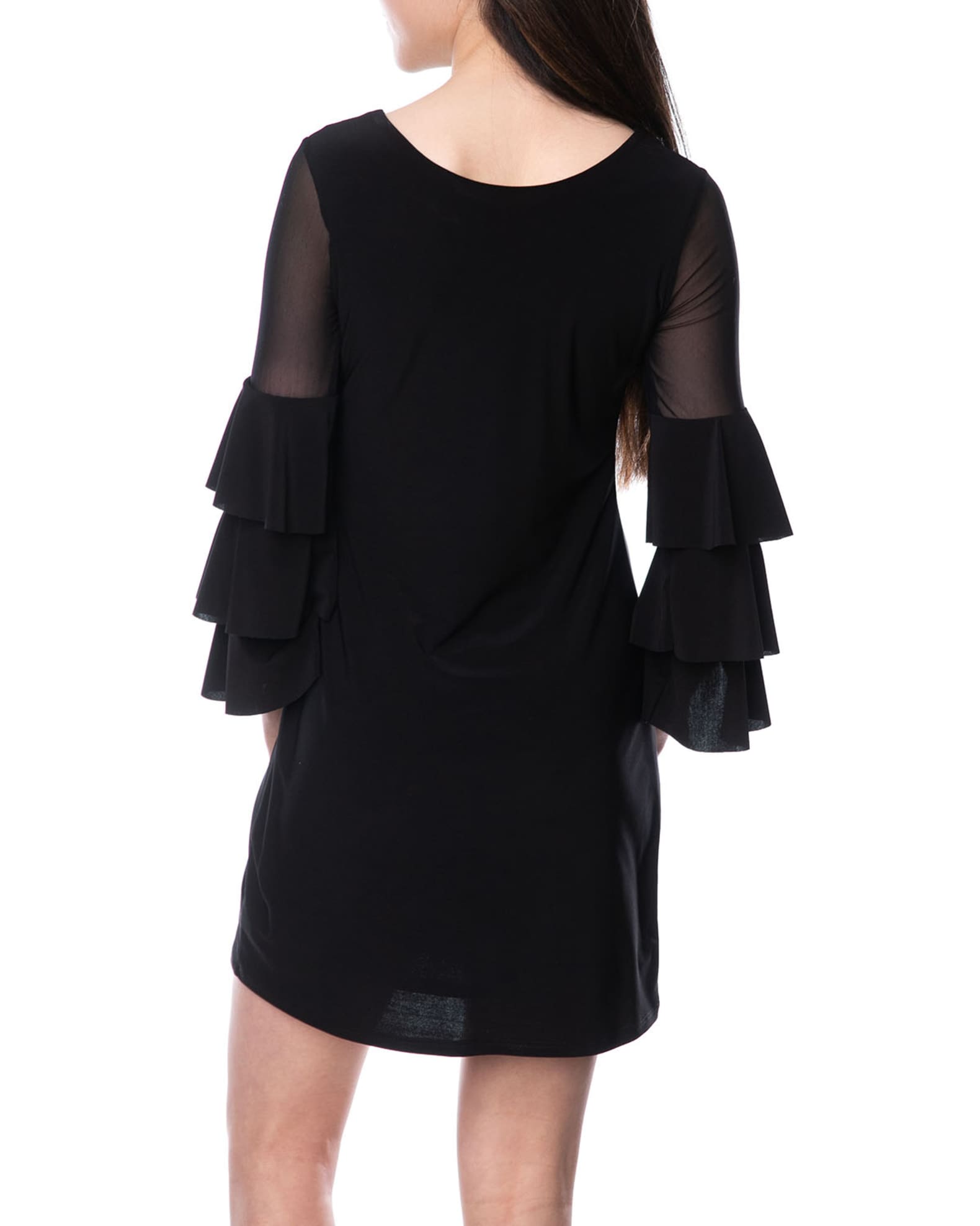 Girl's Tiered Sleeve Sheath Dress, Size 7-16 1