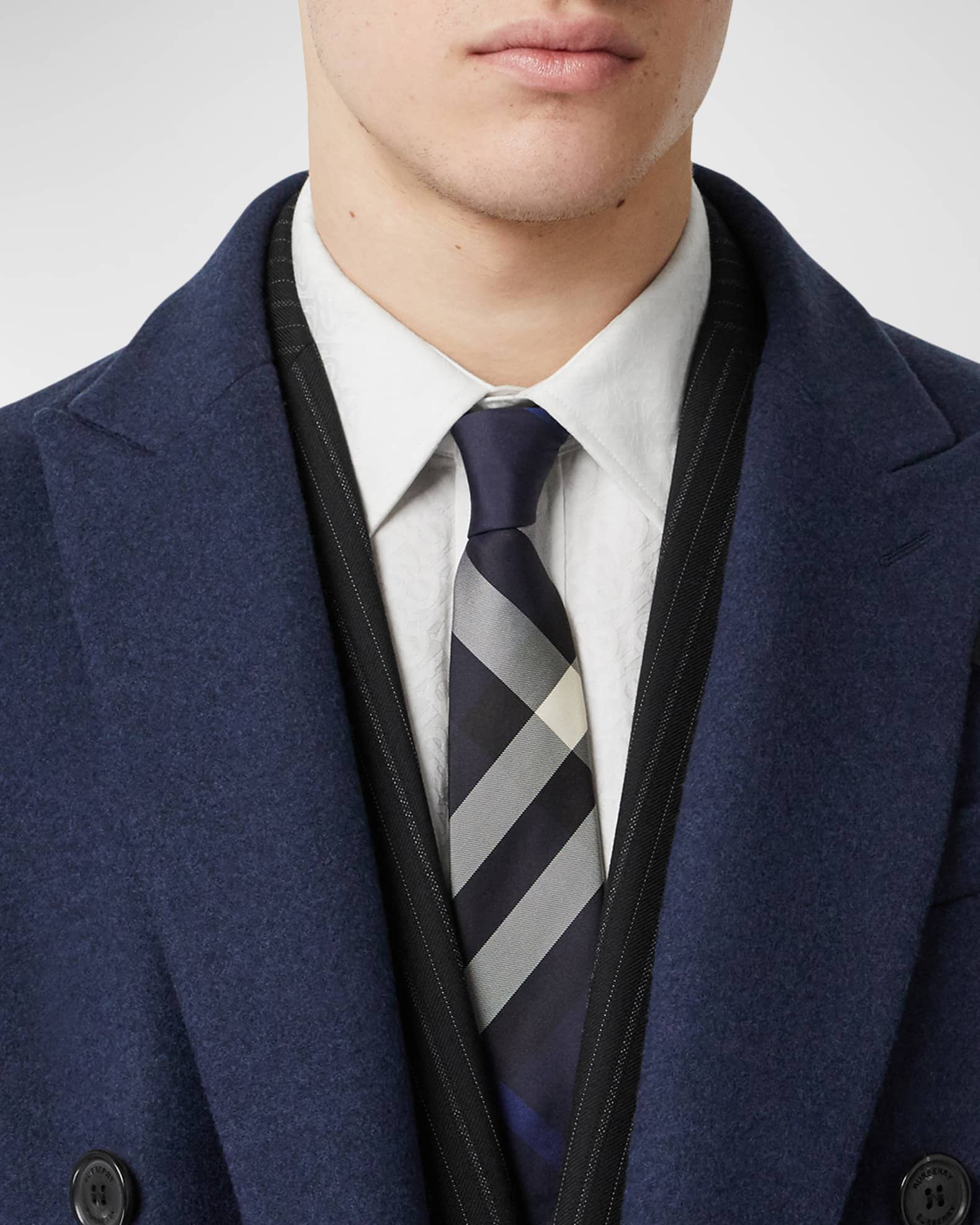 Burberry Men's Exploded Check Silk Tie | Neiman Marcus