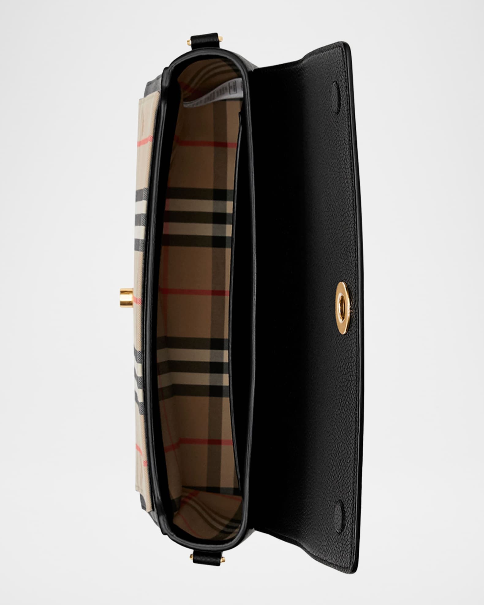 Note Medium Leather Vintage Check Crossbody Bag