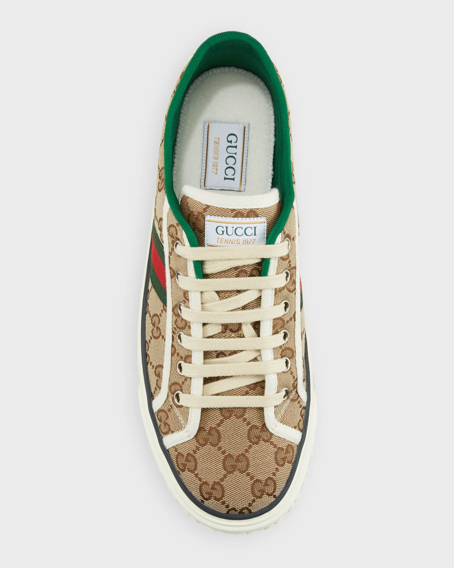 Gucci Men's Tennis 1977 GG Canvas Sneakers | Neiman Marcus