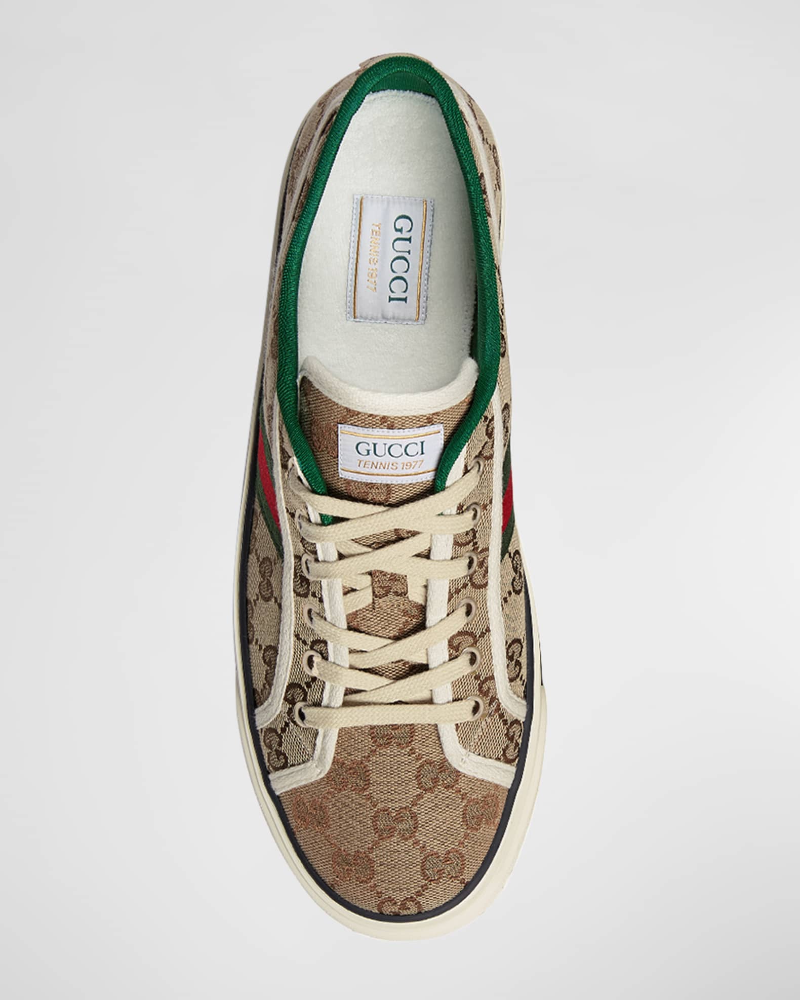 Gucci Men's Tennis 1977 GG Canvas Sneakers | Neiman Marcus