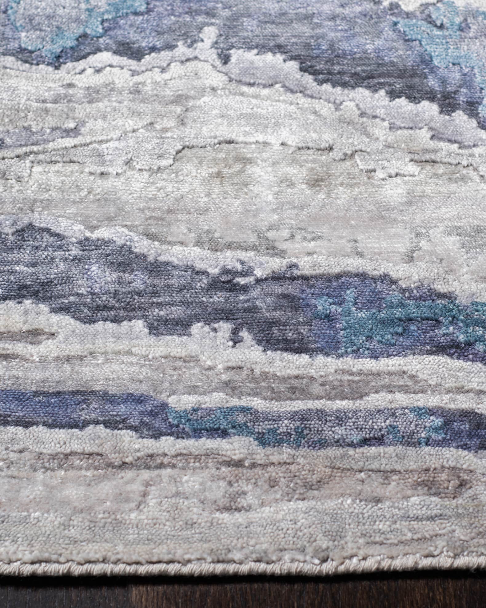 Blue Dune Hand-Knotted Rug | Neiman Marcus