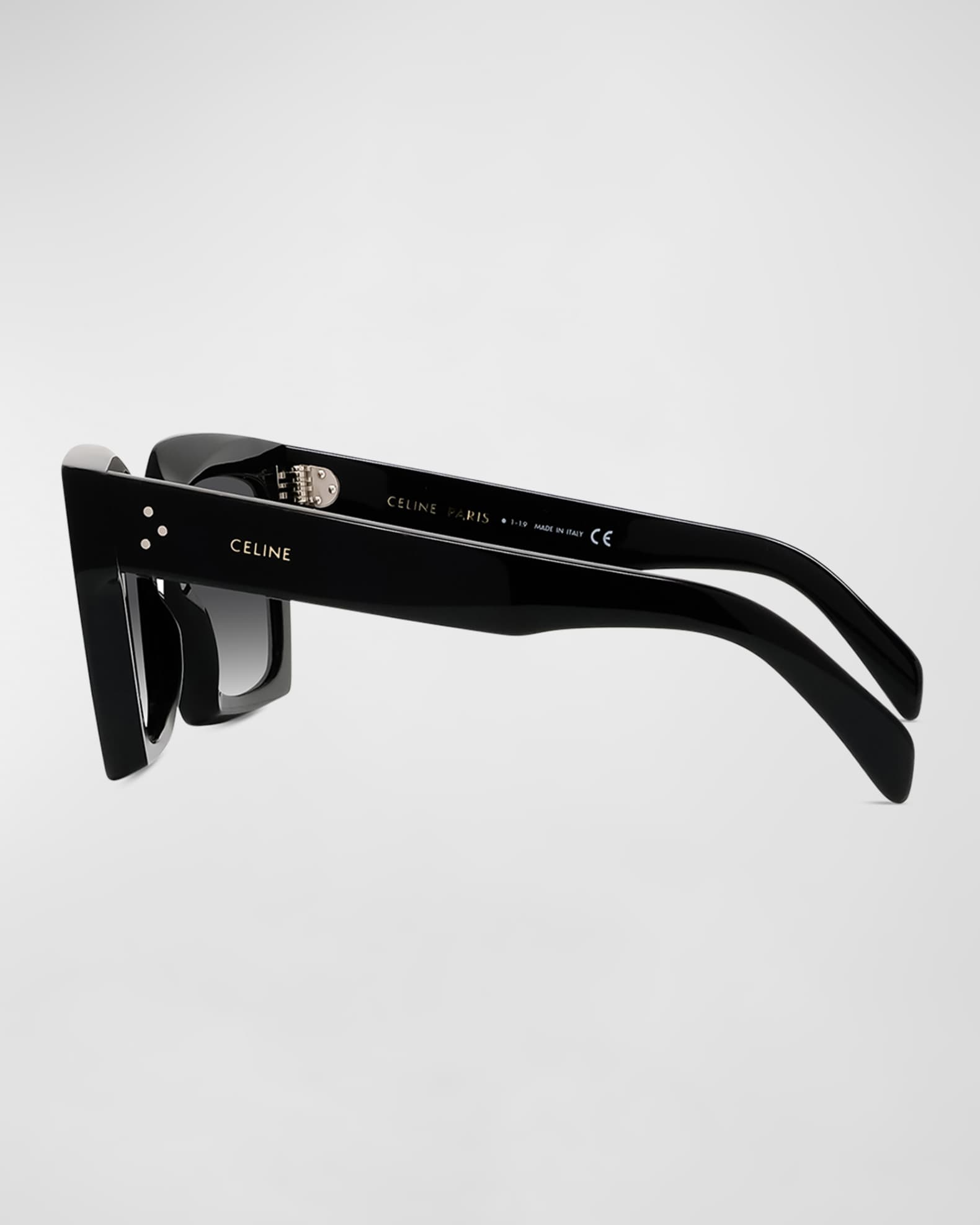Celine Rectangle Acetate Sunglasses | Neiman Marcus