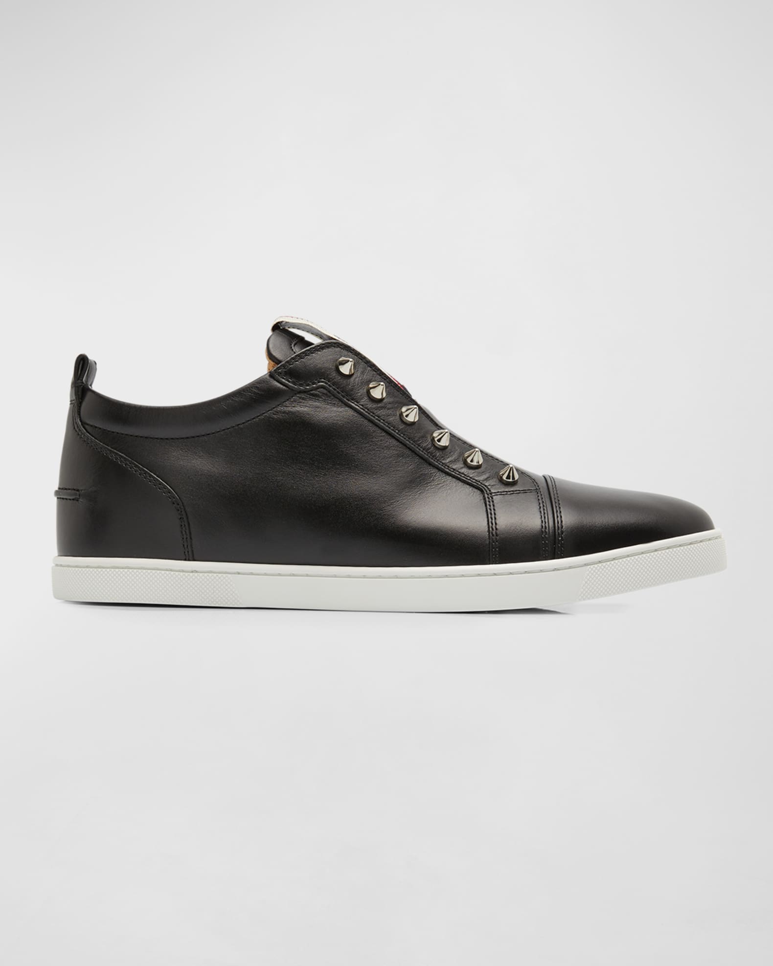 Christian Louboutin Men s F.A.V. Fique A Vontade Spiked Leather Slip On Sneakers Neiman Marcus
